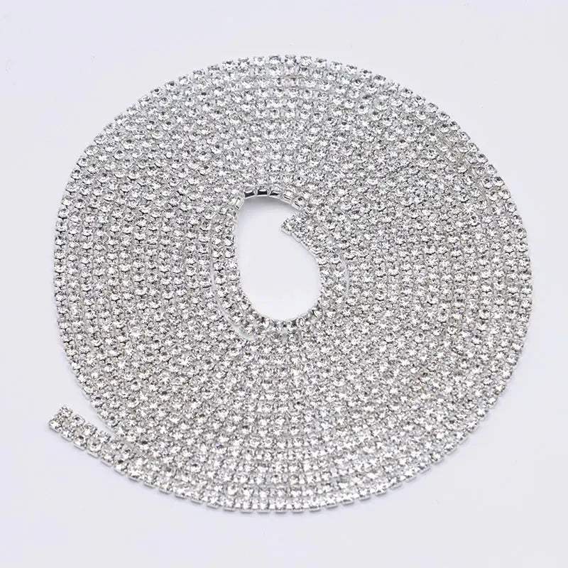 FS4569-2mm Diamonds 2 Row Chain -Zoe DIY Wholesale