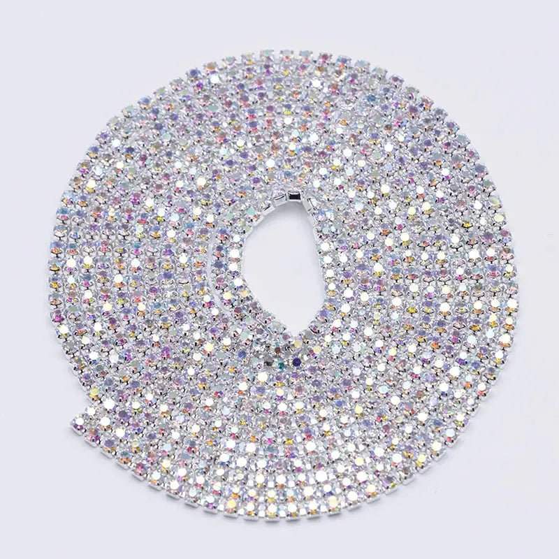 FS4569-2mm Diamonds 2 Row Chain -Zoe DIY Wholesale