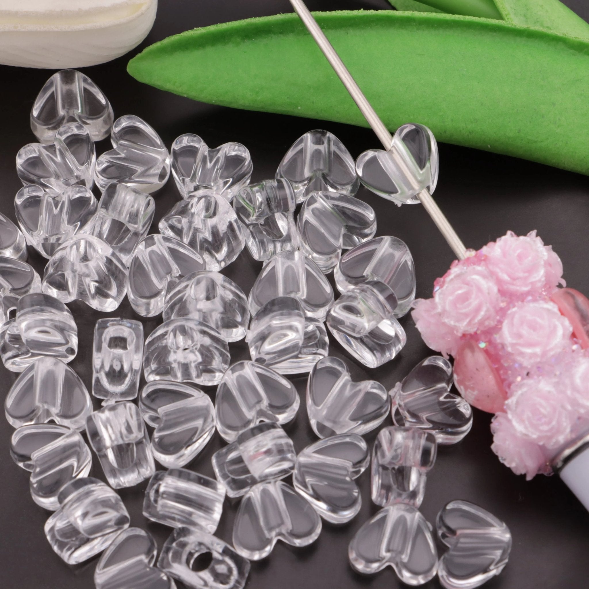 FS4918-About 10mm Heart Plate Based Beads -Zoe DIY Wholesale