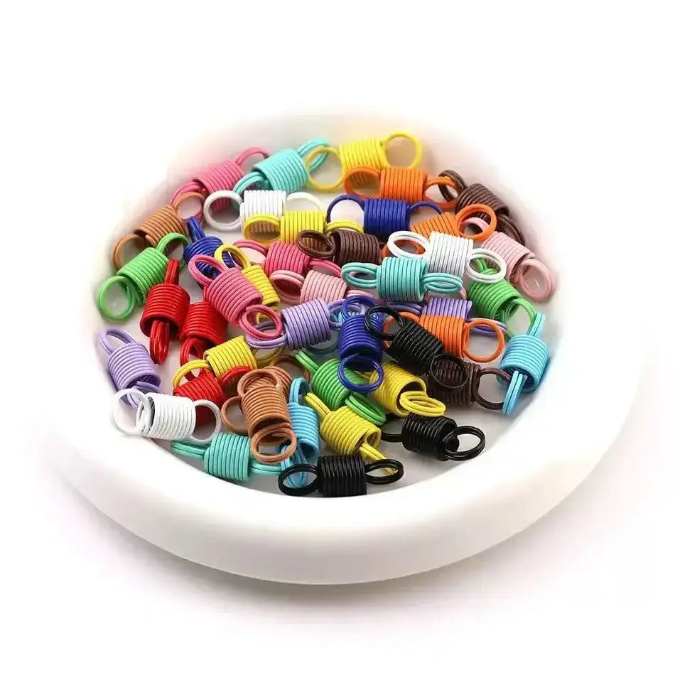 FS5124-Colorful Painted Spiral Extension Spring Buckle -Zoe DIY Wholesale