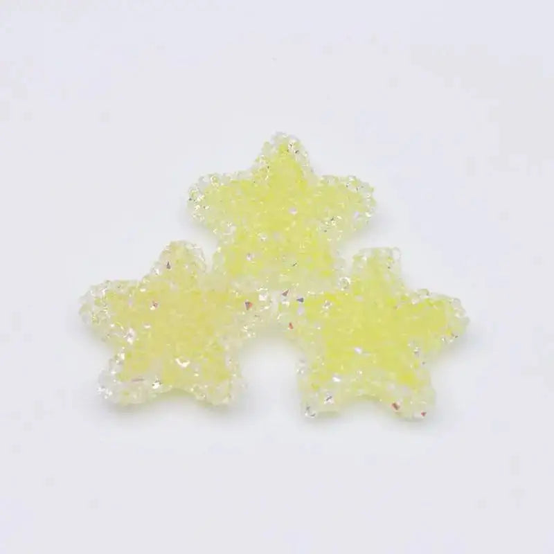 FS5153-About 21mm Star Sugar Beads (Hole is not for pen) -Zoe DIY Wholesale