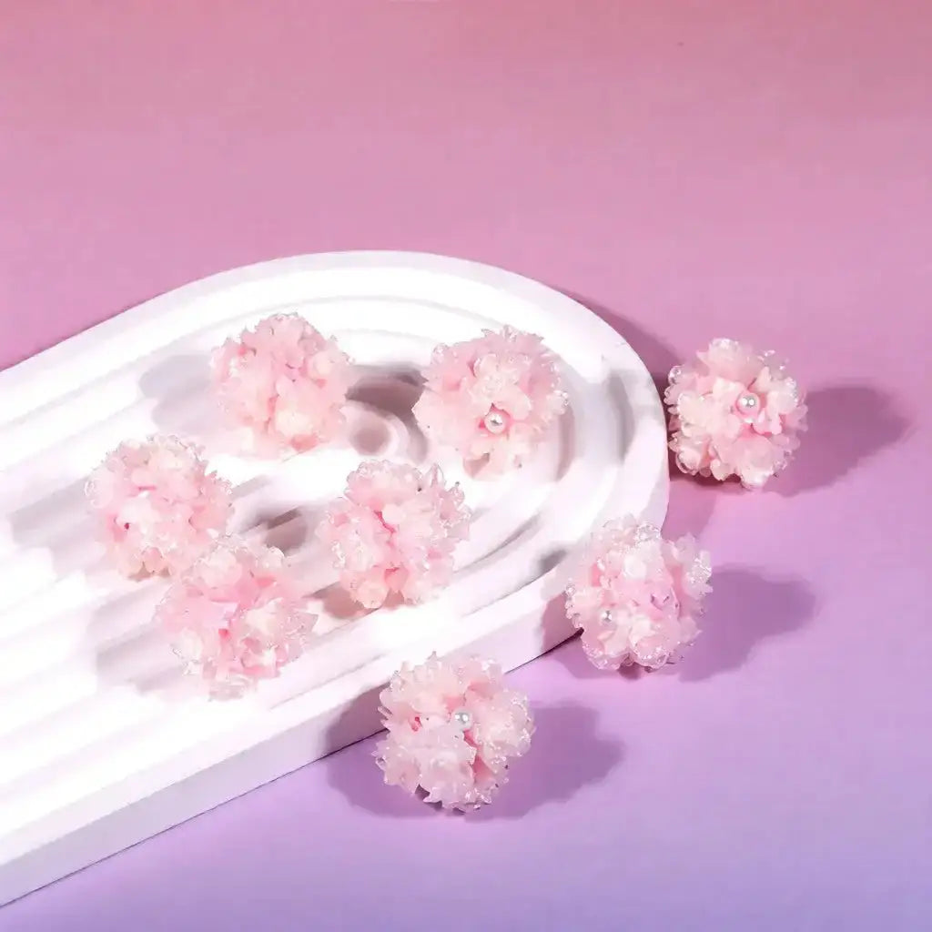 FS5253-20MM Clay Beads With Flower -Zoe DIY Wholesale