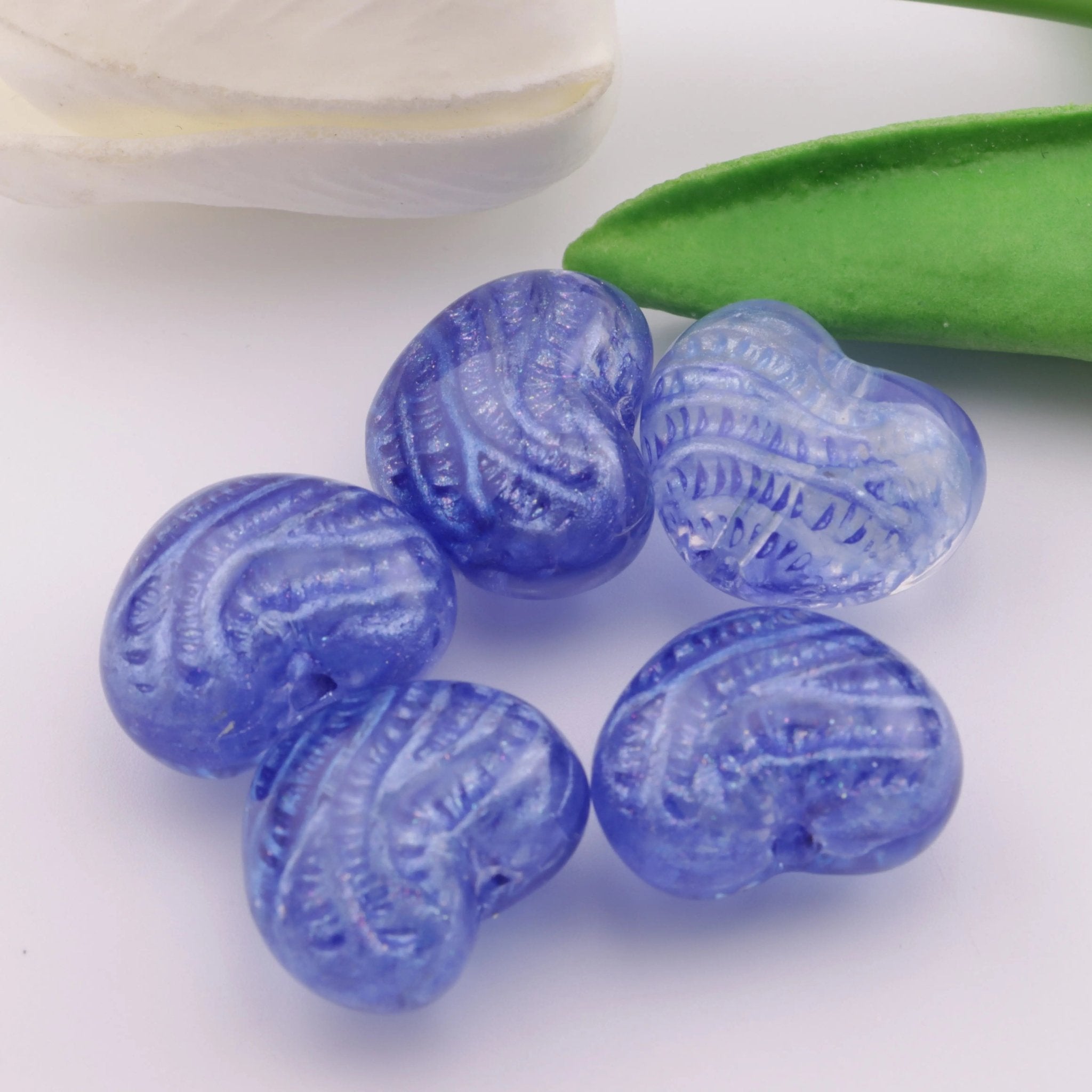 FS5270-18*23mm Heart Beads Love Oil Painting Beads Fit For Pen -Zoe DIY Wholesale
