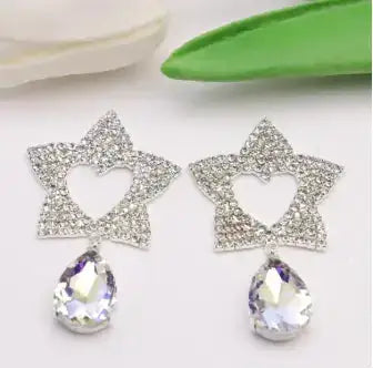 FS5426-34*56mm Heart Star Metal Charms -Zoe DIY Wholesale