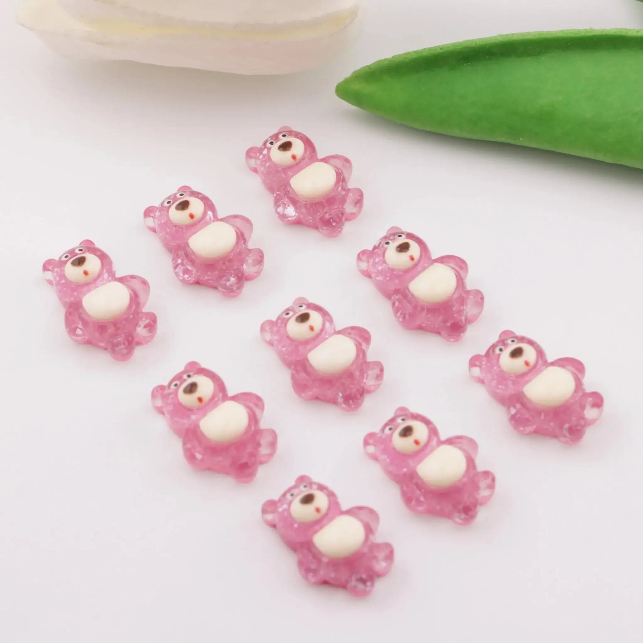 FS5490-Strawberry Bear Resin Patches -Zoe DIY Wholesale