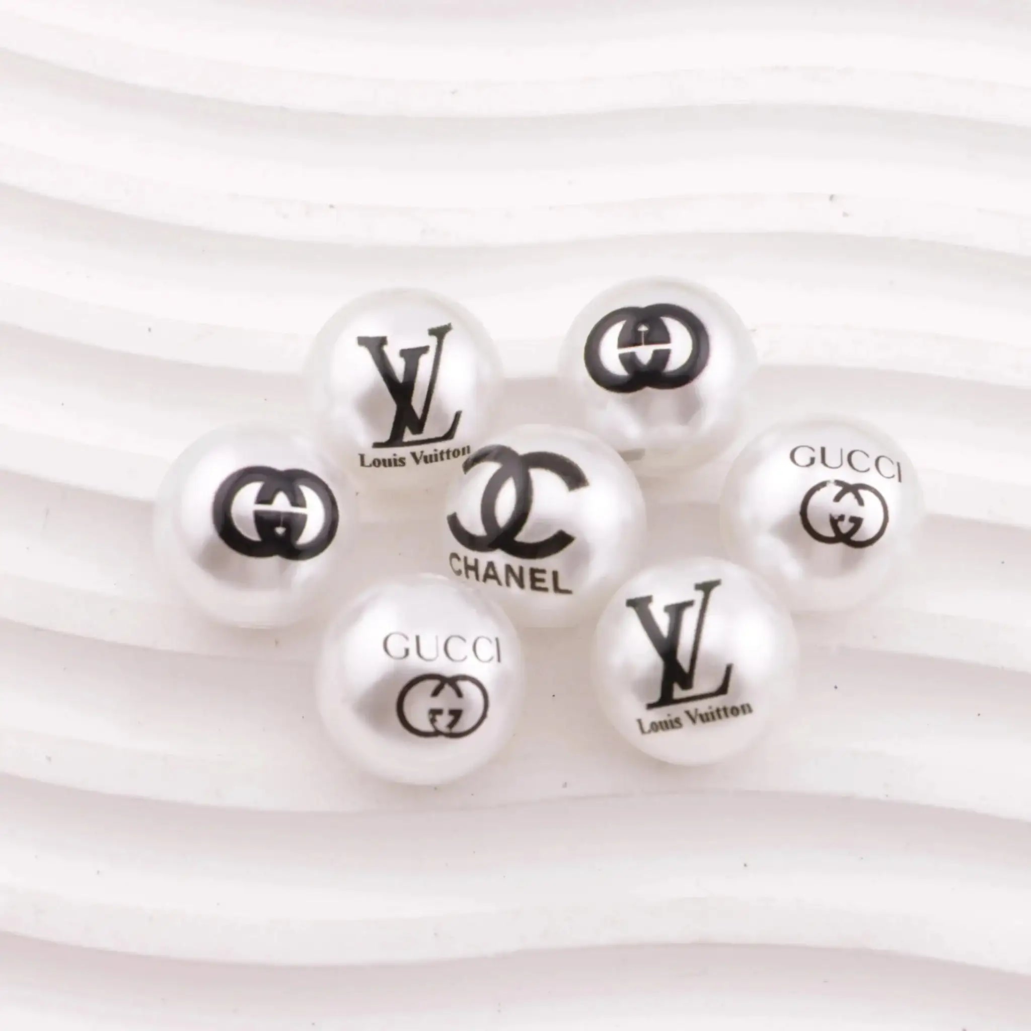 FS5529-16mm Random Mixed Printed Acrylic Beads -Zoe DIY Wholesale