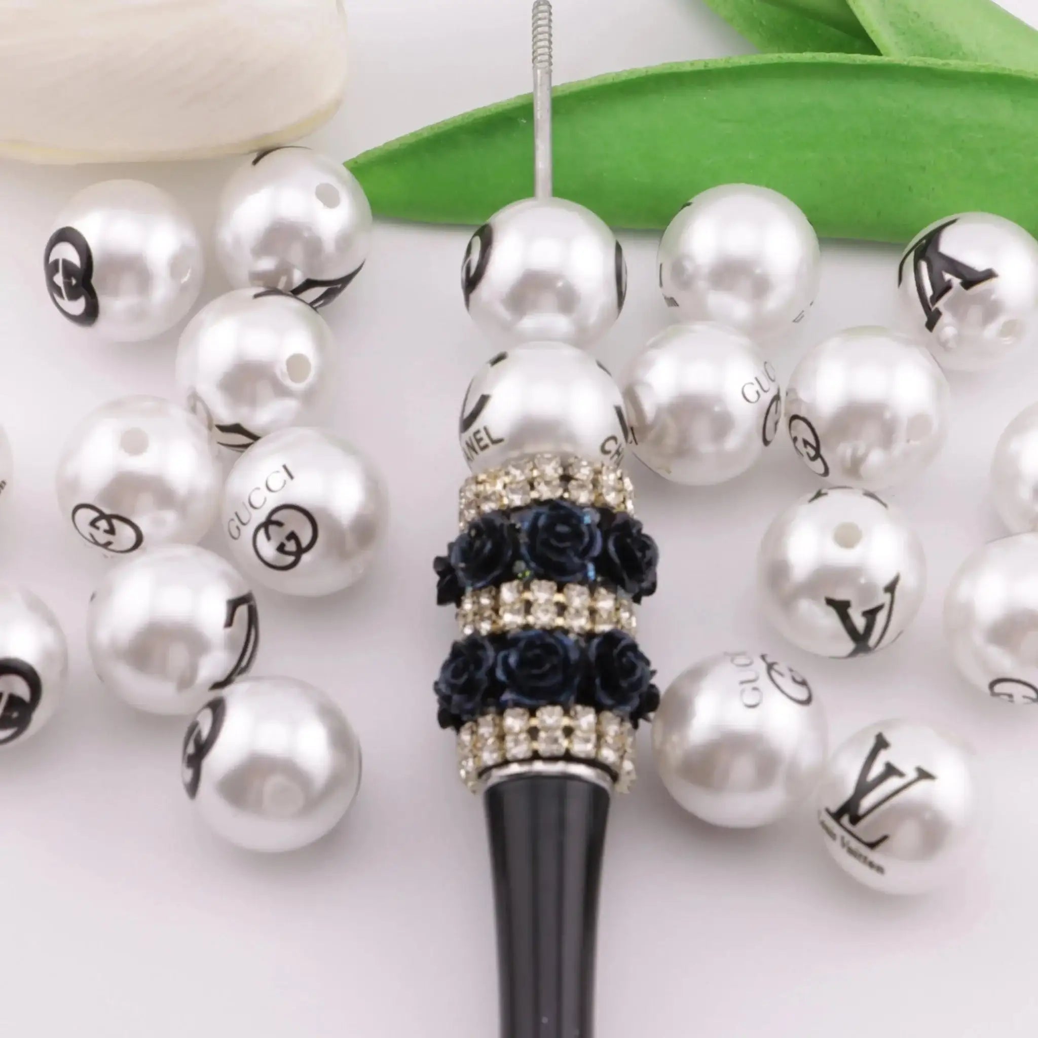FS5529-16mm Random Mixed Printed Acrylic Beads -Zoe DIY Wholesale