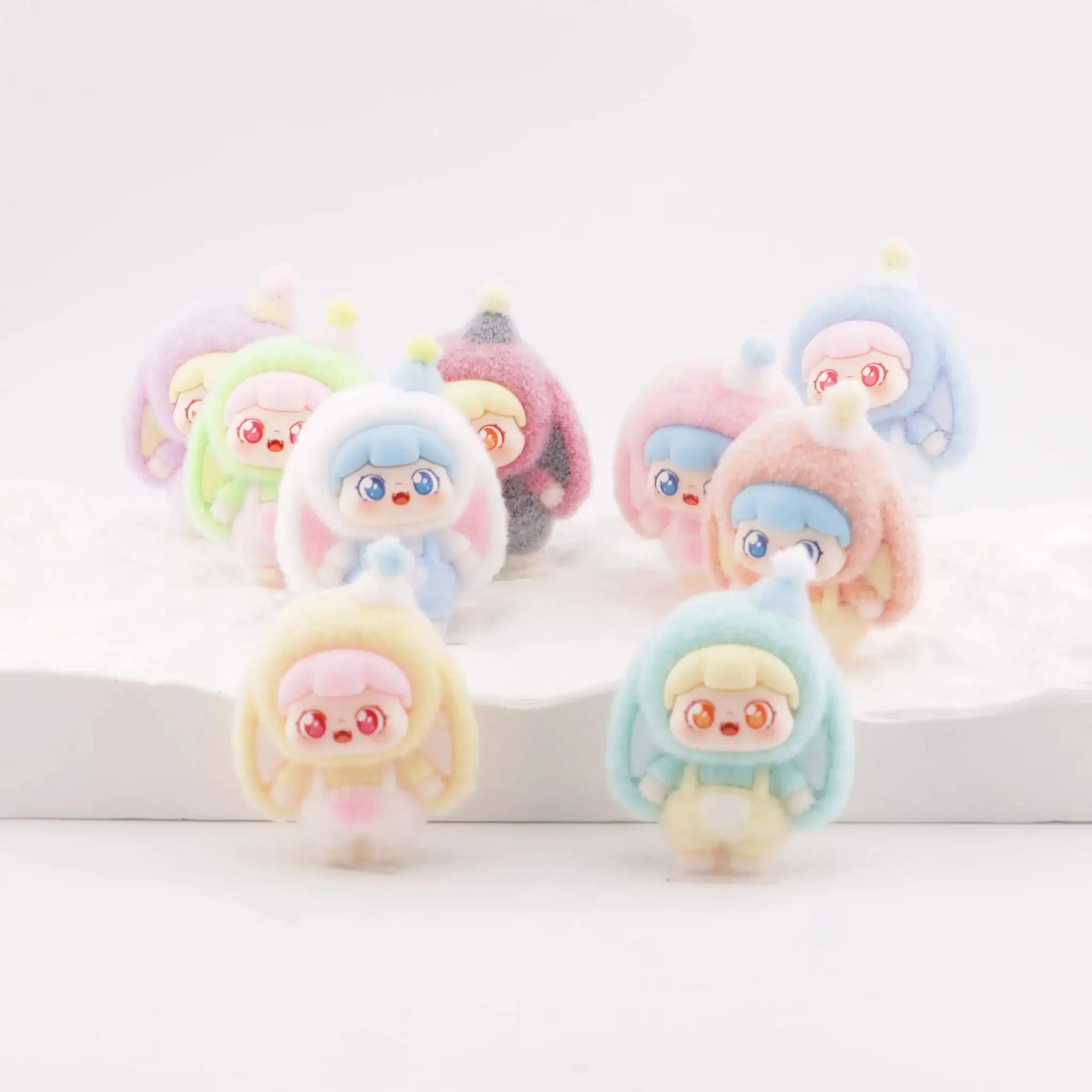 FS5594-Pocket Bunny Sweet Cub Flocked Ornament -Zoe DIY Wholesale