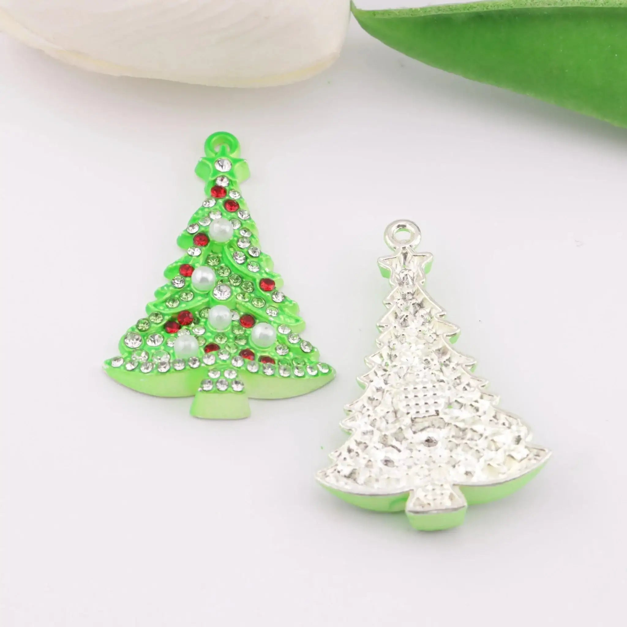 FS5692-28*41Mm Full-diamond Christmas Tree Charms With Hole -Zoe DIY Wholesale