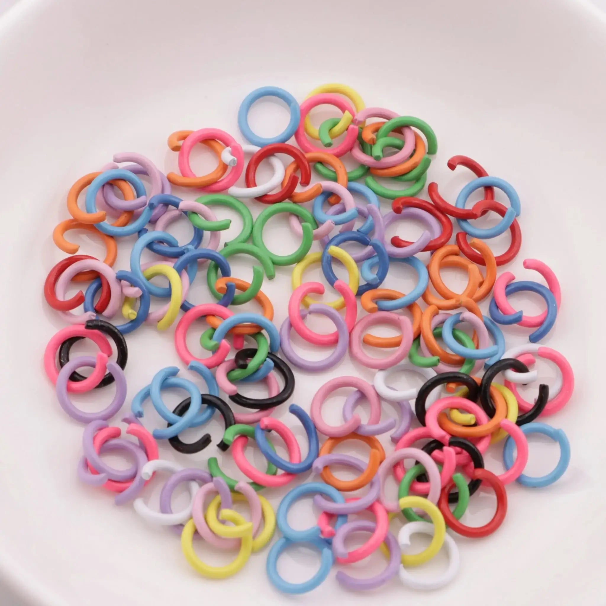 FS5725-8mm Colorful Open Rings For DIY Projects -Zoe DIY Wholesale