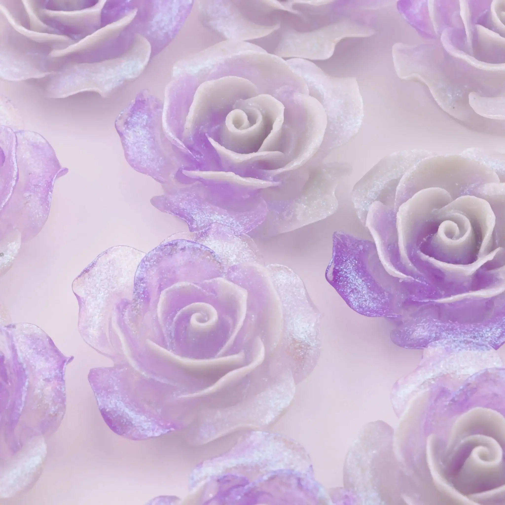 FS5795-36mm Luminous Double-Color Flower Patches -Zoe DIY Wholesale
