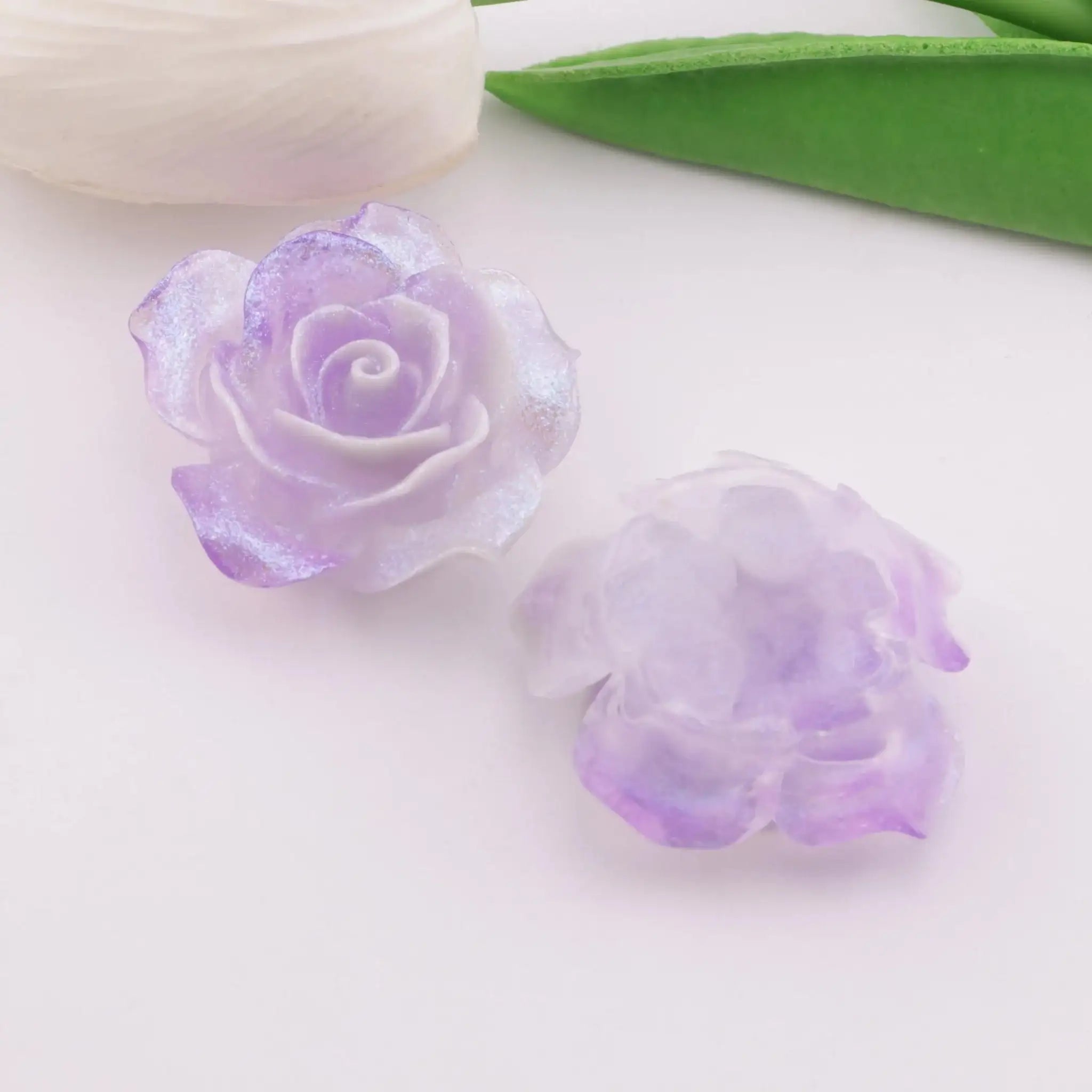 FS5795-36mm Luminous Double-Color Flower Patches -Zoe DIY Wholesale