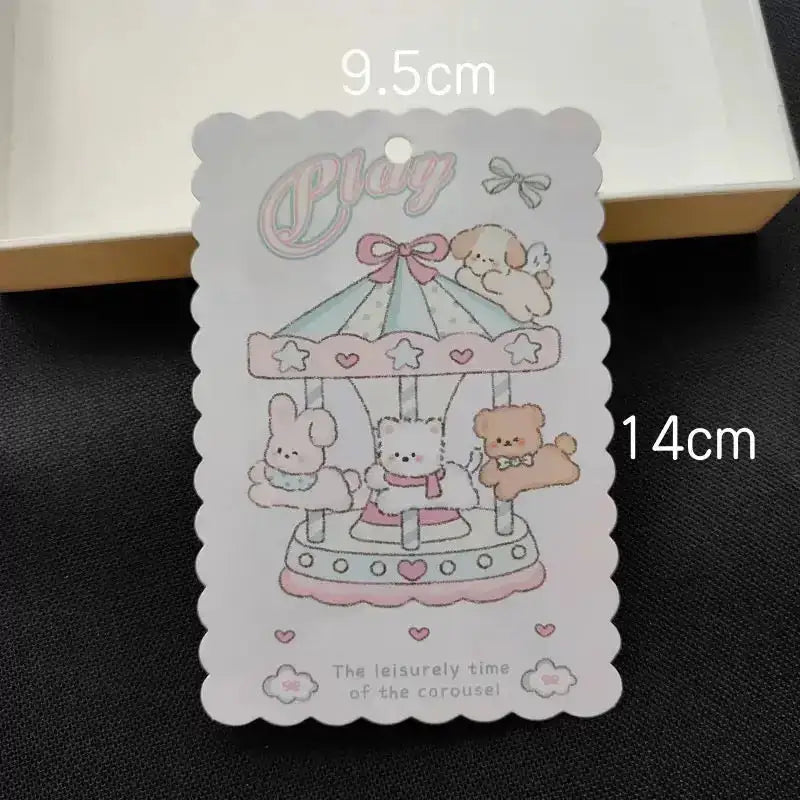 FS5872-10 Pieces P9.5*14cm Phone Chain Card -Zoe DIY Wholesale