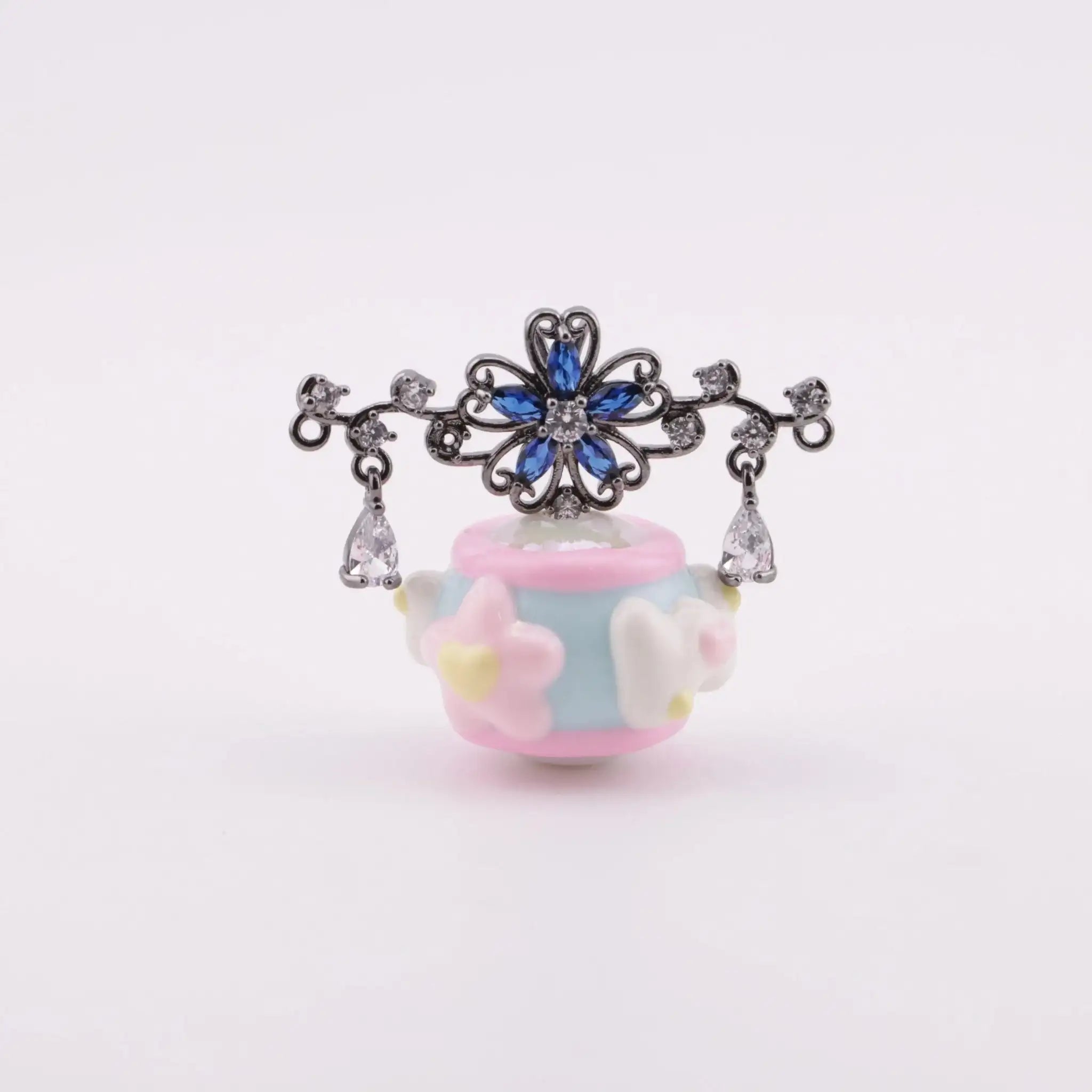 FS5913-Copper-Plated Cubic Zirconia Pendant -Zoe DIY Wholesale