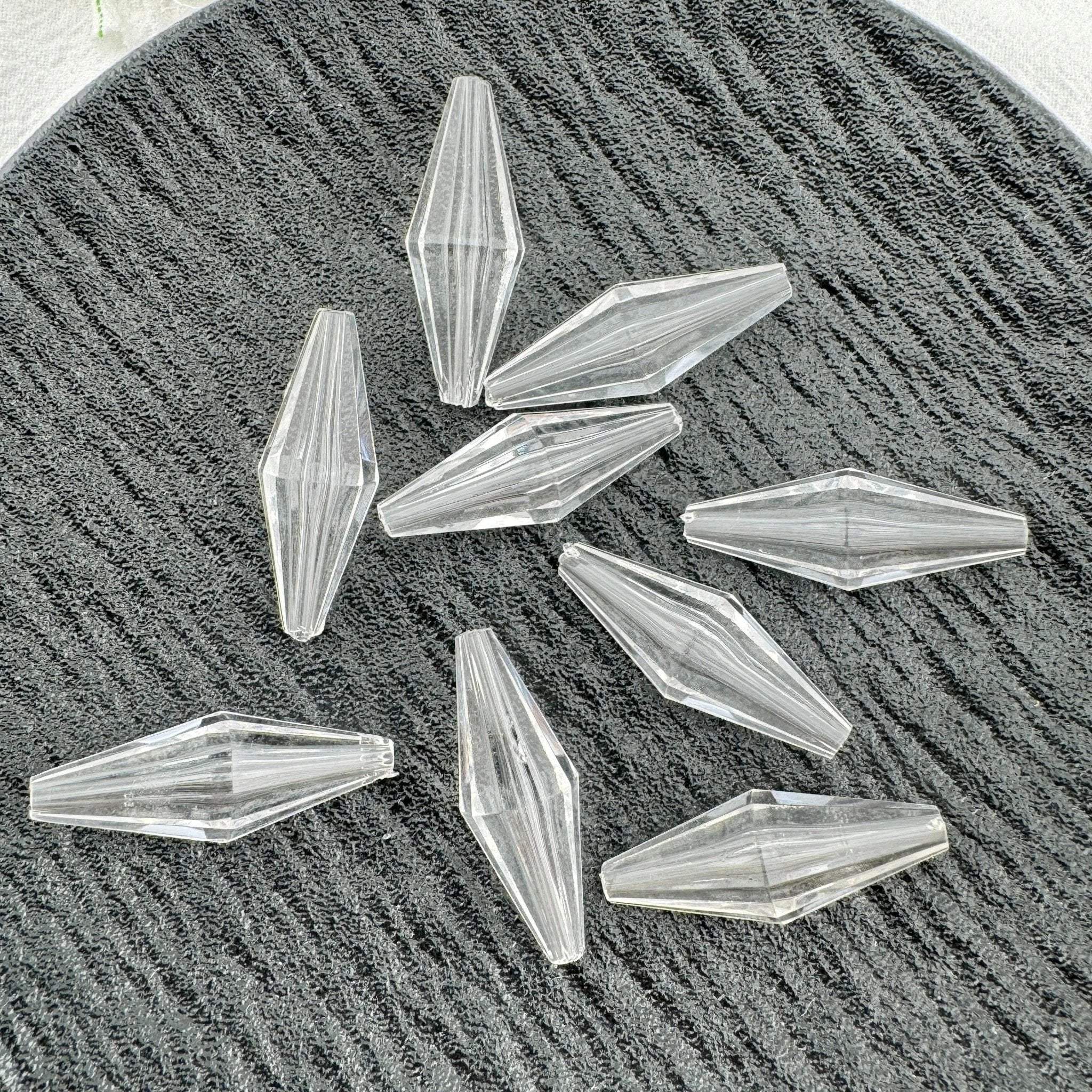 FS5962-36×13mm Clear Based Beads -Zoe DIY Wholesale