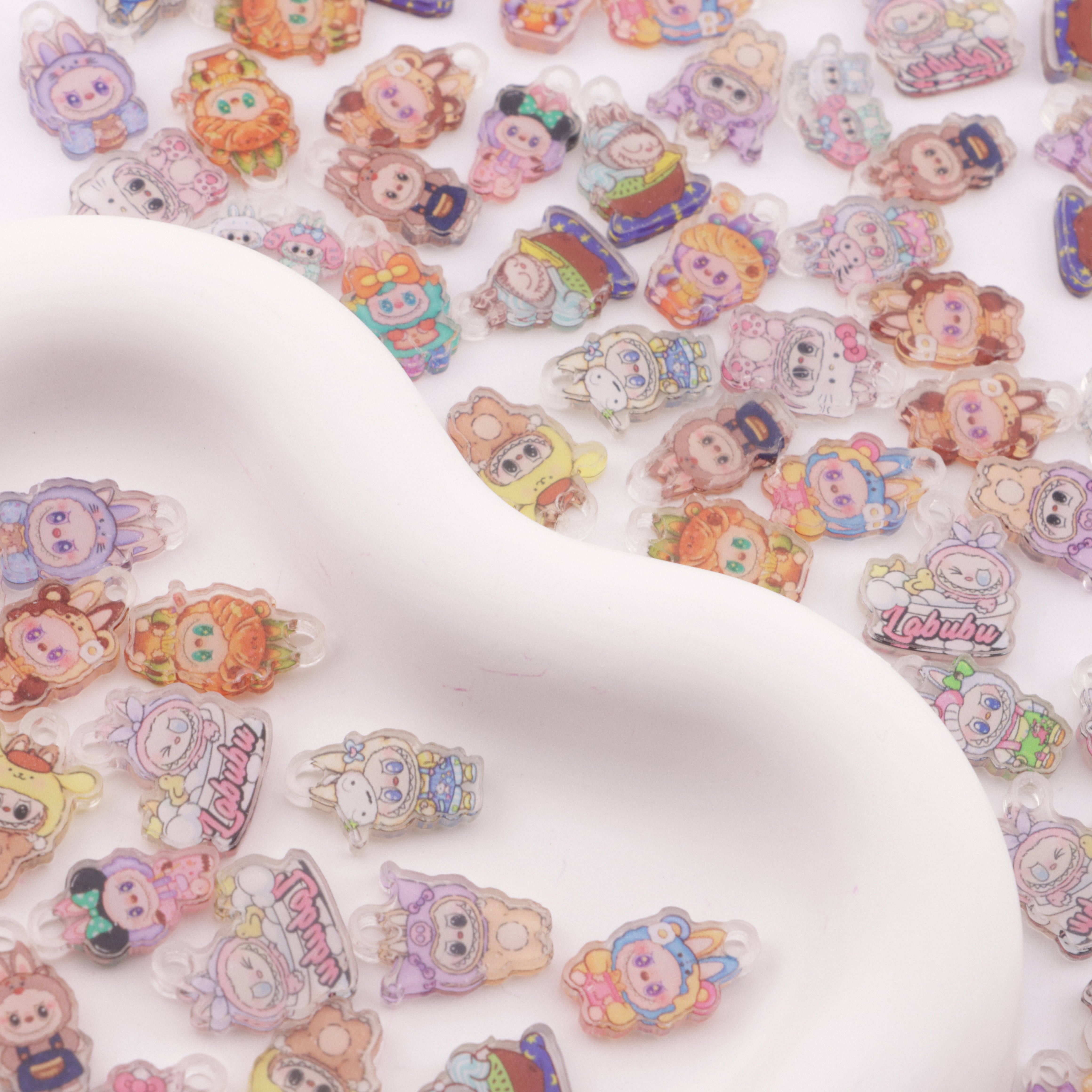 FS5966- About 17mm LABUBU Acrylic With Hanging Hole Acrylic Sheet With Hanging Hole Zoe's DIY Shop