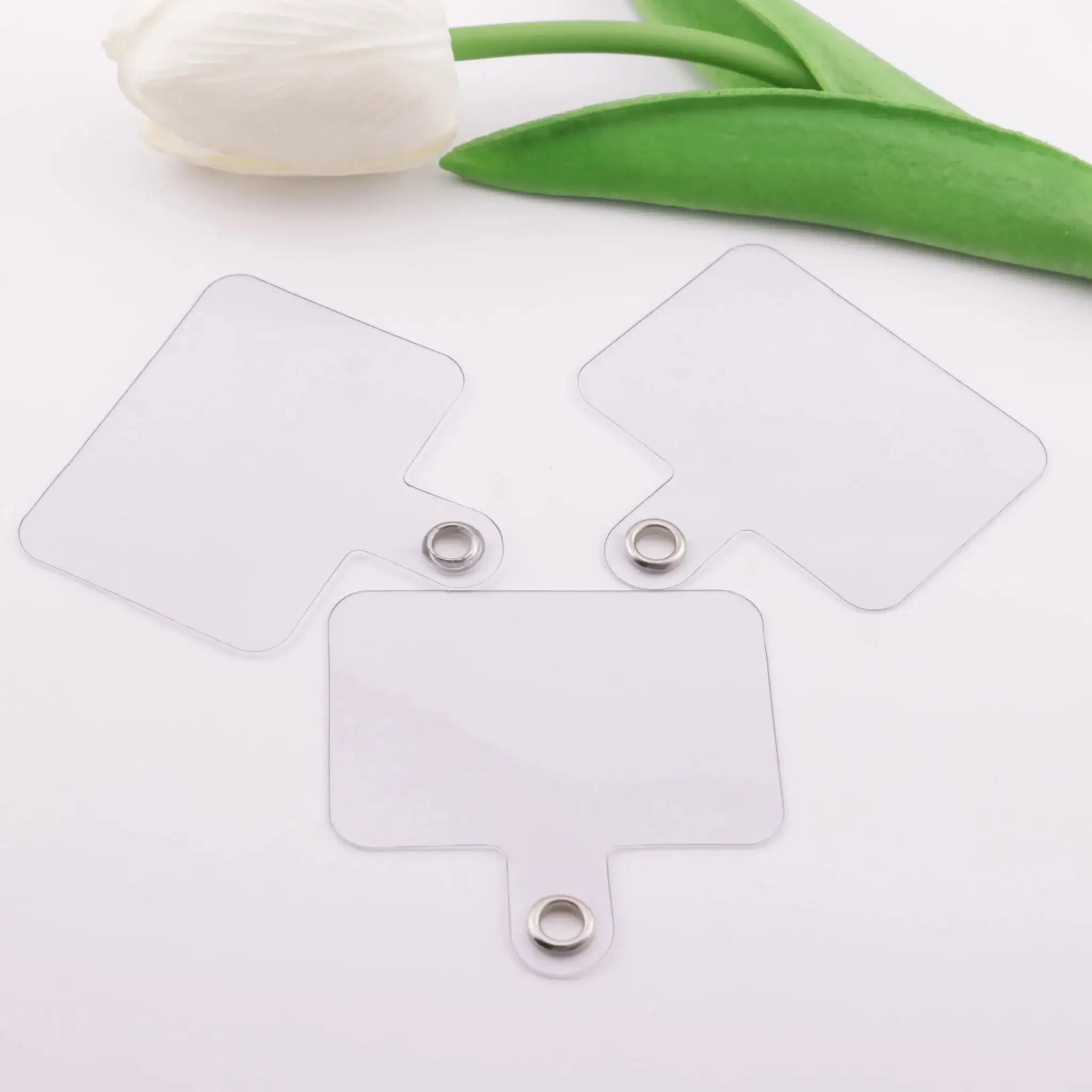 FS5979-40*55Mm Transparent Card Holder For Mobile Phone Back Cover With Hanging Hole -Zoe DIY Wholesale
