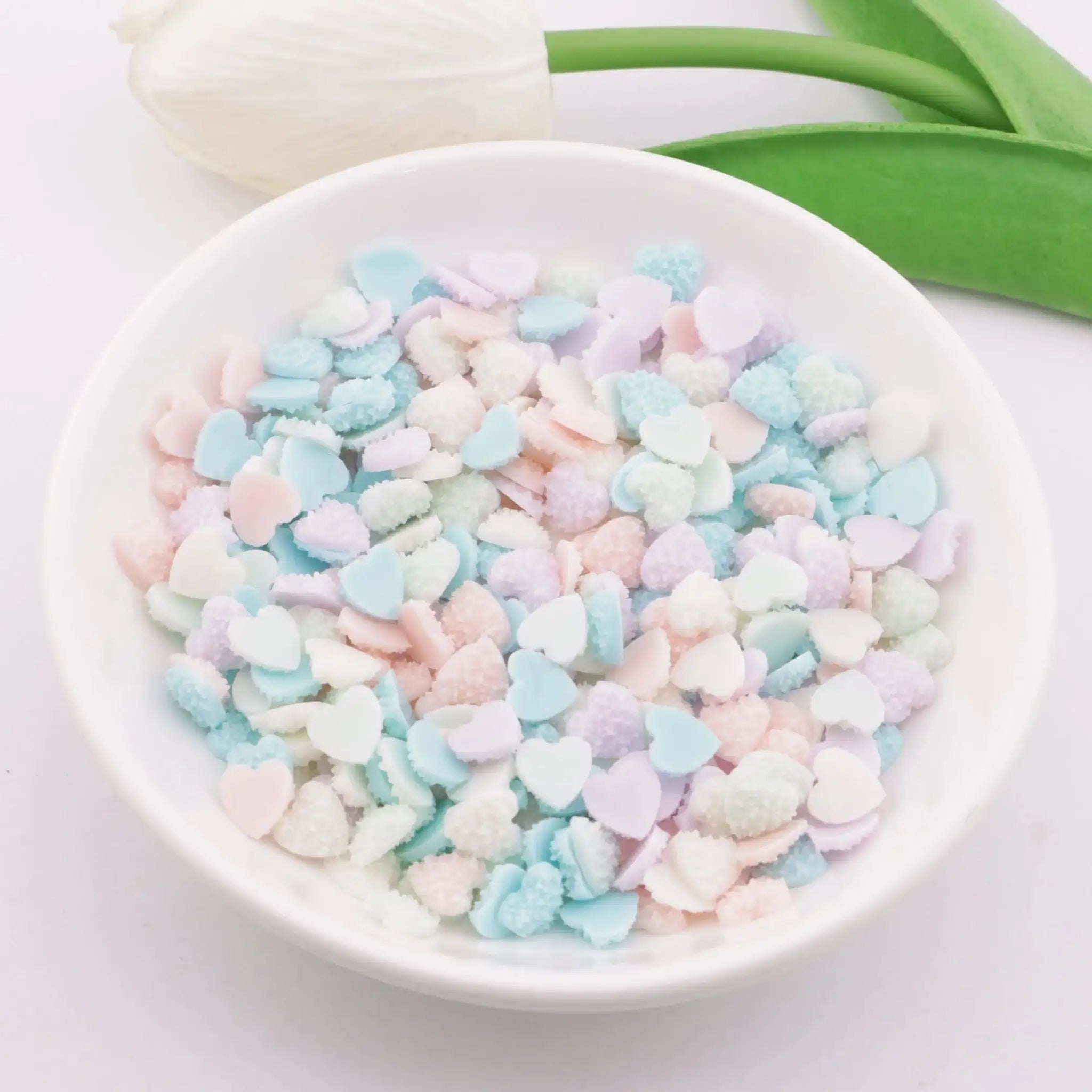 FS5995-7.5mm Sugar Heart Charms -Zoe DIY Wholesale