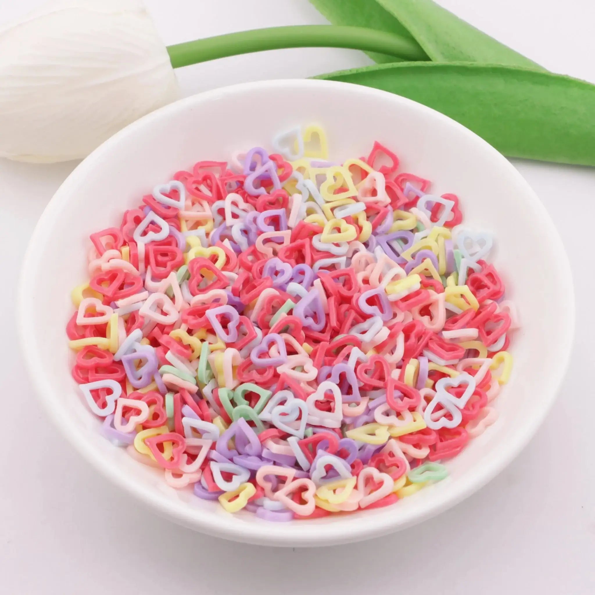 FS6004-7mm Hollow Heart Charms Hollowed-Out Love Heart Patches -Zoe DIY Wholesale