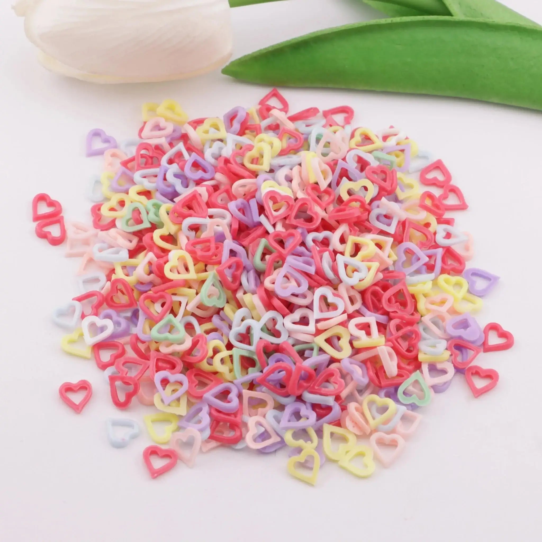 FS6004-7mm Hollow Heart Charms Hollowed-Out Love Heart Patches -Zoe DIY Wholesale