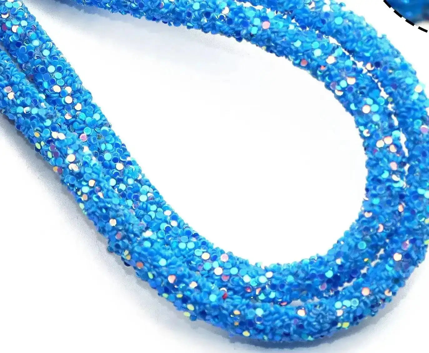 FS6014-About 5MM Round Glitter Flake Rope -Zoe DIY Wholesale