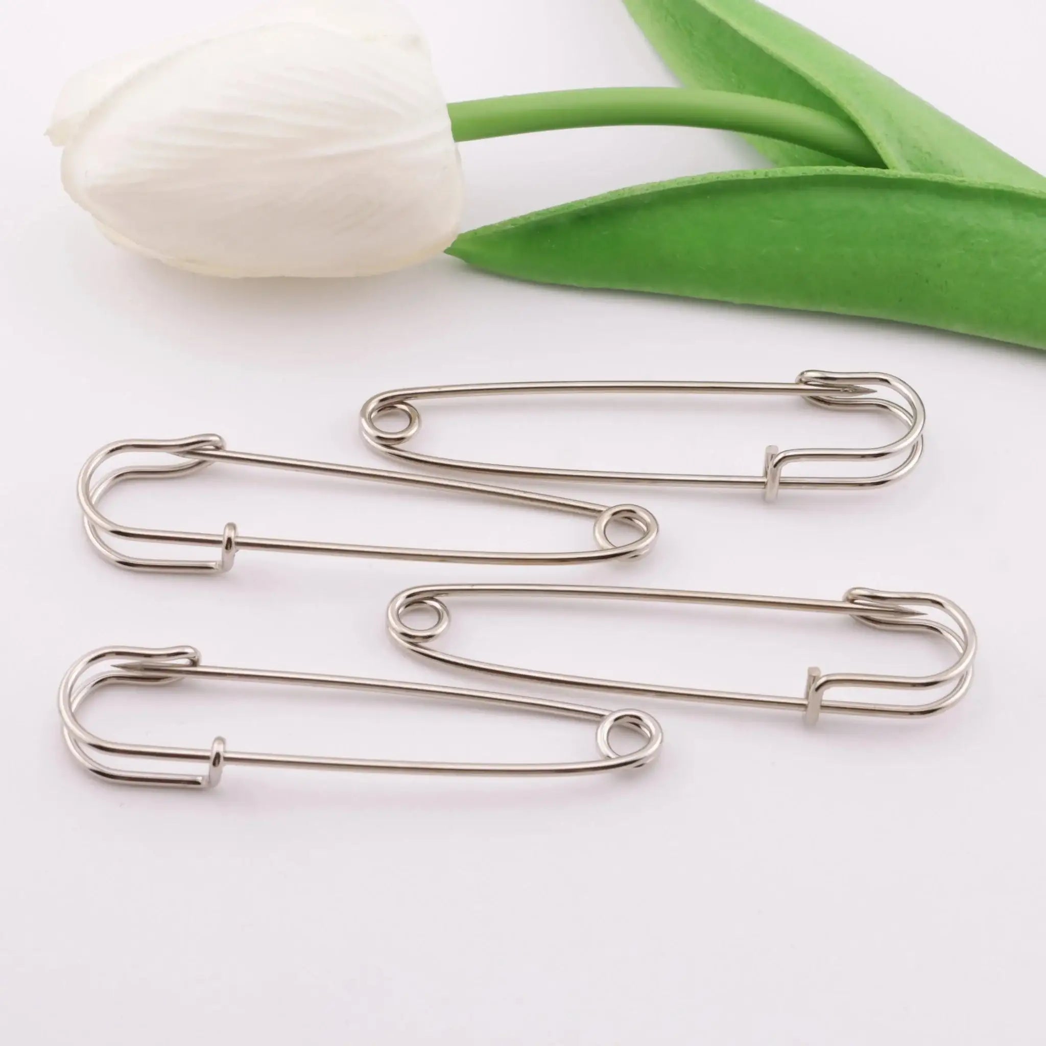 FS6021-Pin Large Safety Pin - Length 65mm * Wire Diameter 1.5mm -Zoe DIY Wholesale
