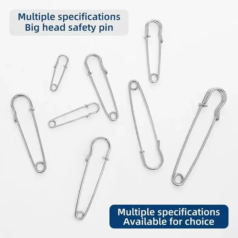 FS6022-75mm*1.8mm Big Head Safety Pin -Zoe DIY Wholesale