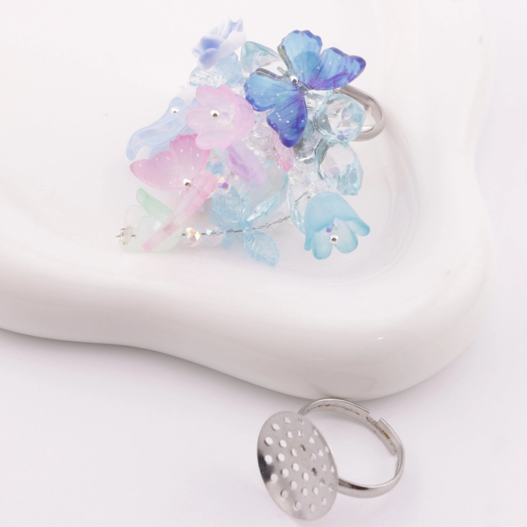 FS6032-The Setting Of The 18*18mm Ring Is Lost -Zoe DIY Wholesale