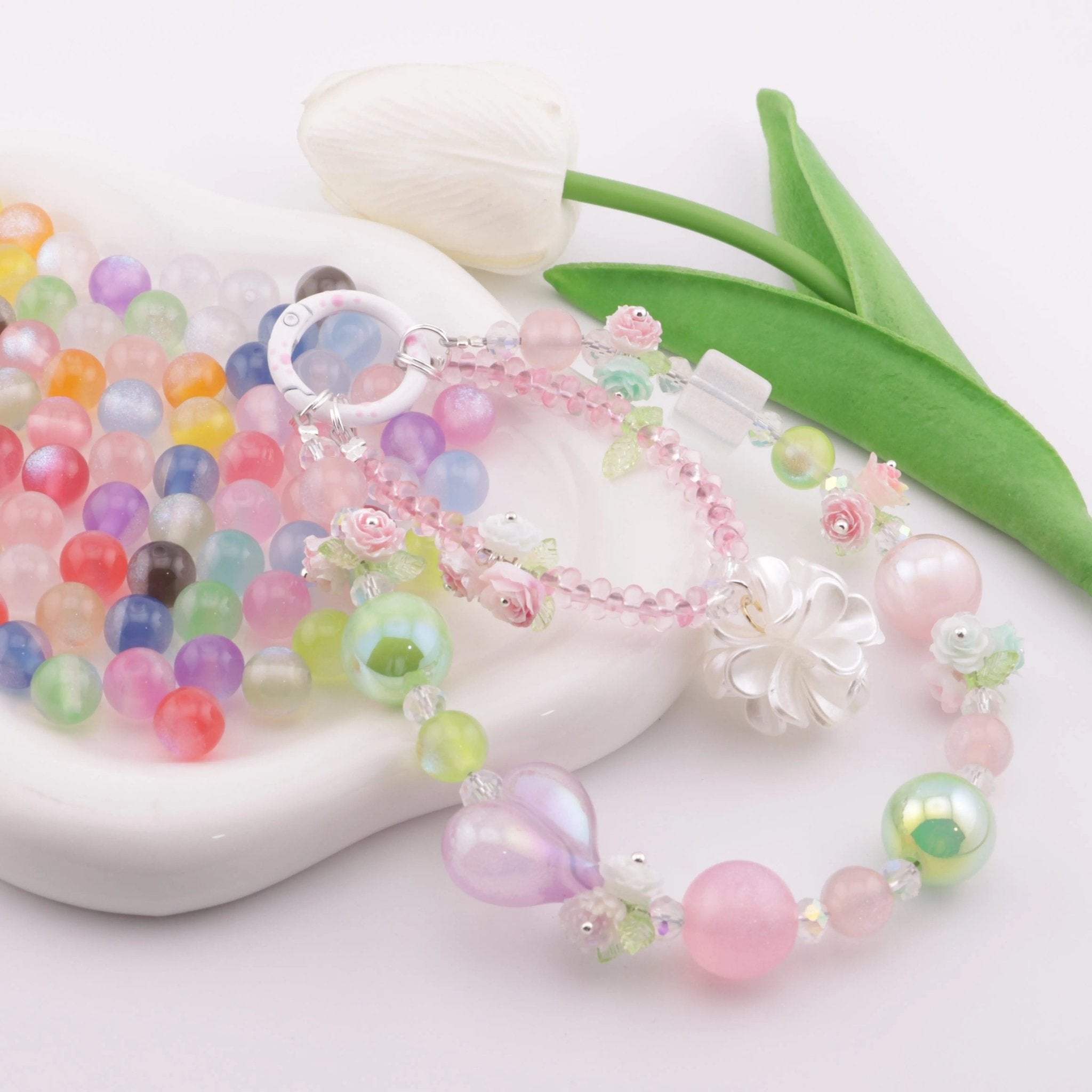 FS6034-10mm Randon Mixed Color Changing Glowing Resin Beads -Zoe DIY Wholesale
