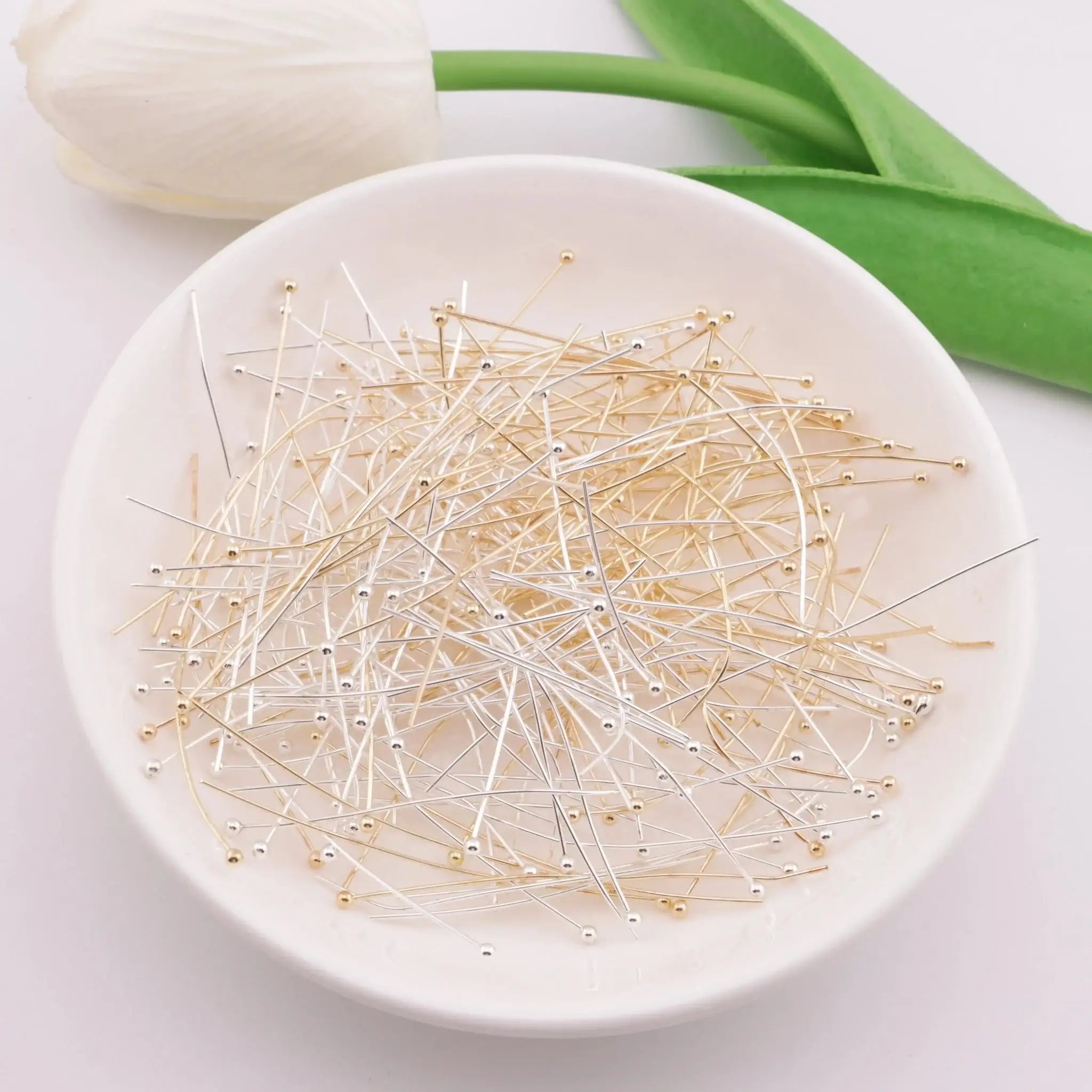 FS6053-5cm Long Length, 1.8mm Head, Lily - of - the - Valley Ball Needle -Zoe DIY Wholesale