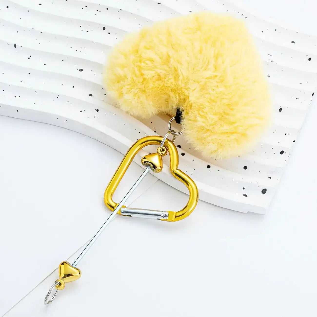 FS6070-16*4.5cm Heart Plush Mountaineering Keychain -Zoe DIY Wholesale