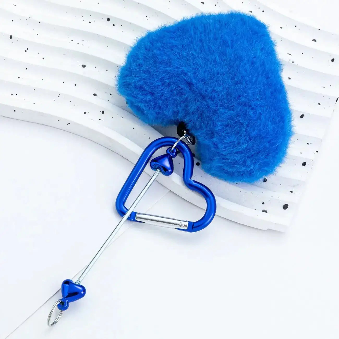 FS6070-16*4.5cm Heart Plush Mountaineering Keychain -Zoe DIY Wholesale