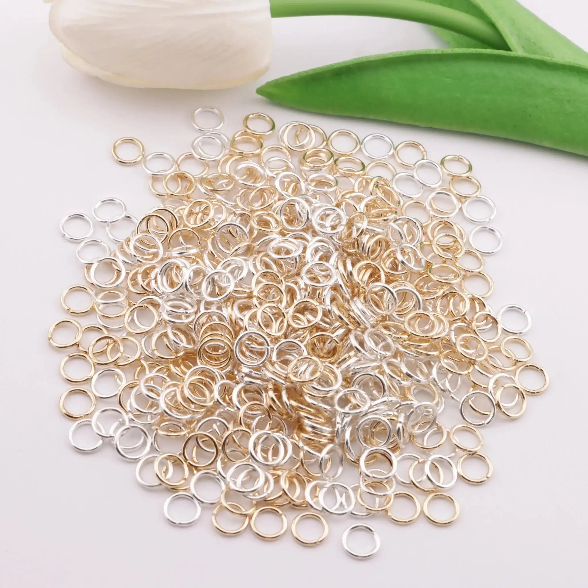 FS6084-7mm Closed Jump Rings Closed And Open Loops For DIY Projects -Zoe DIY Wholesale