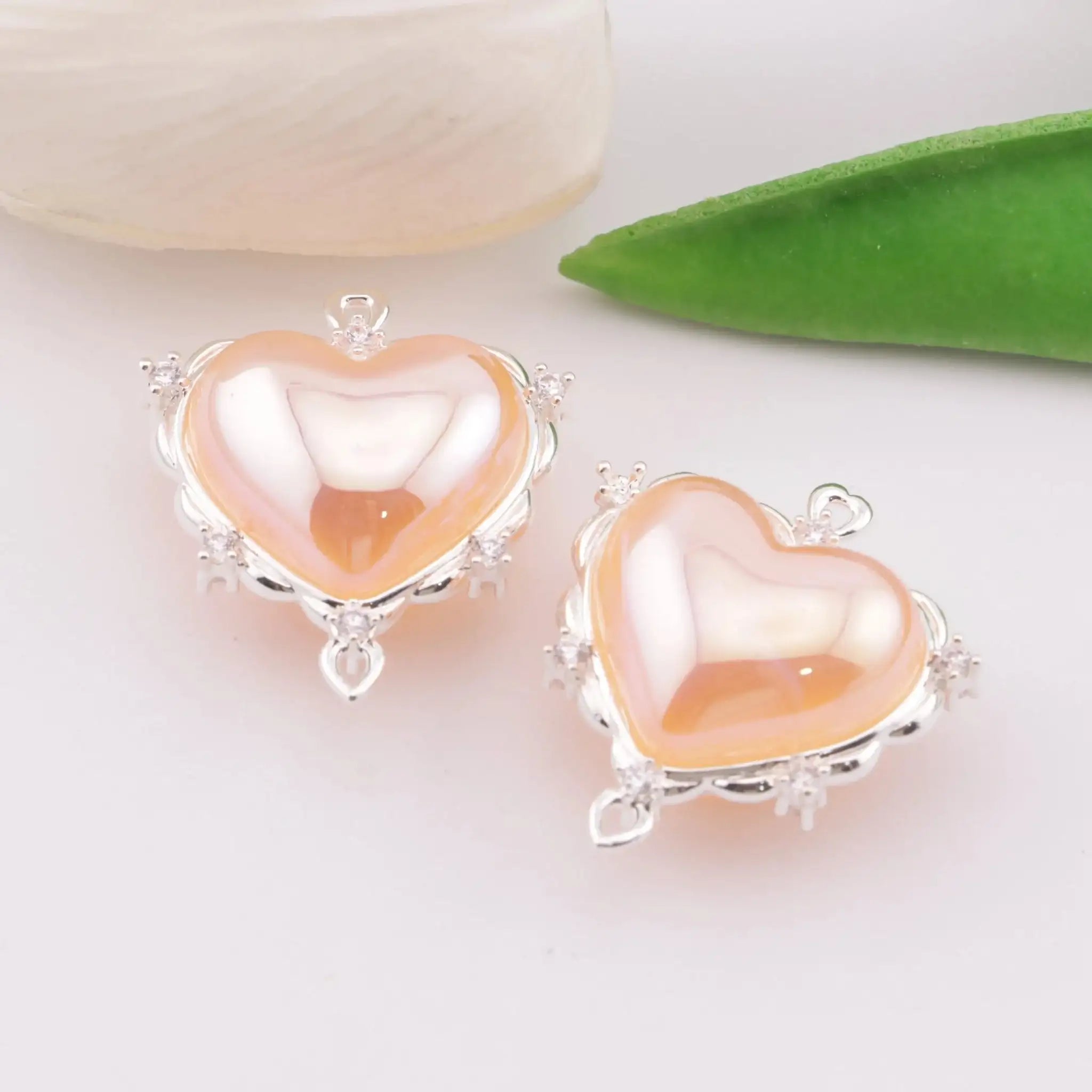 FS6085-Love Double Pendants -Zoe DIY Wholesale