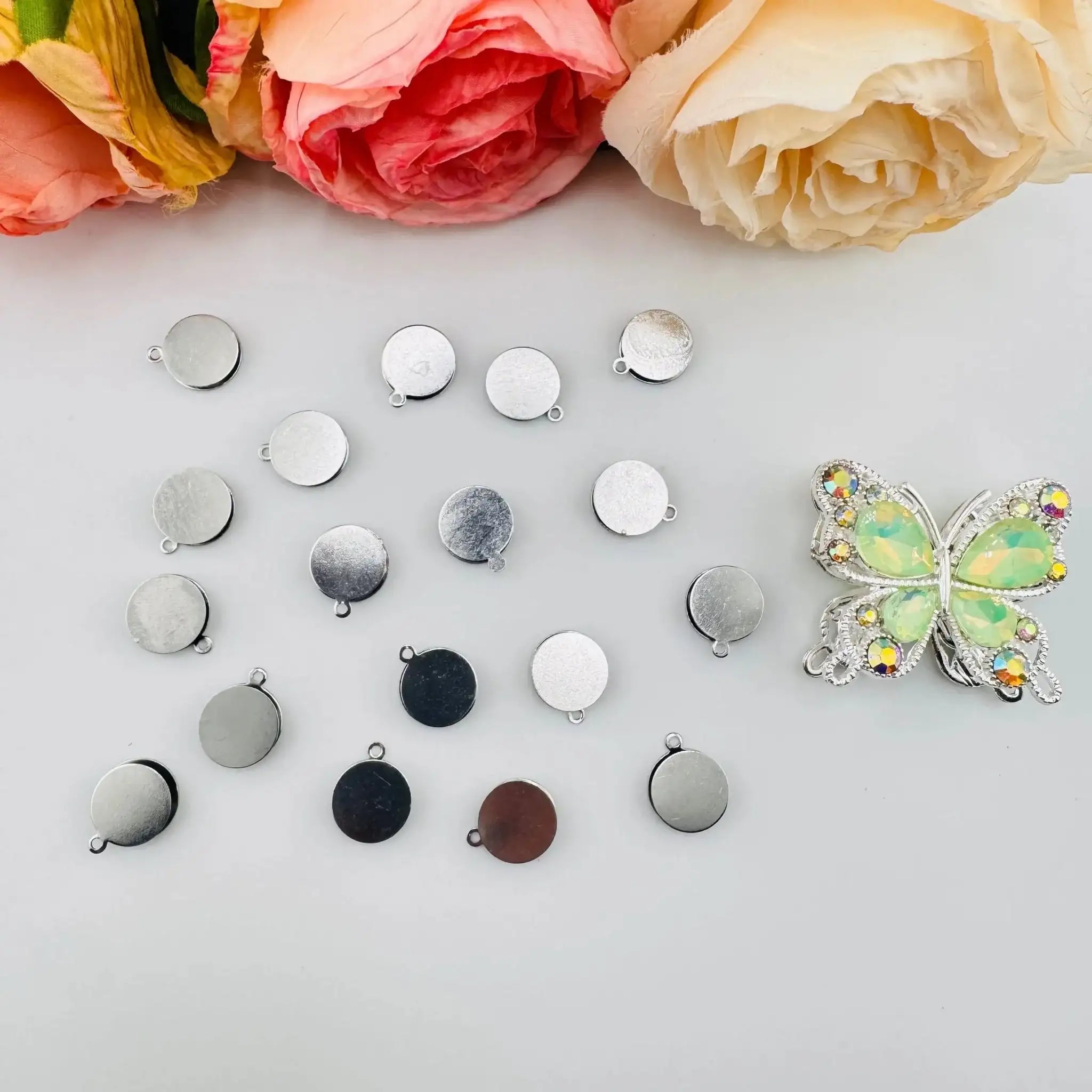 FS6100-12mm Metal Based Beads For Making Fancy Beads -Zoe DIY Wholesale