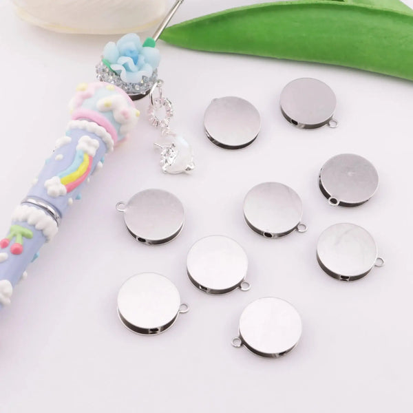 FS6101-16mm Metal Based Beads With Hanging Holes For DIY Projects -Zoe DIY Wholesale