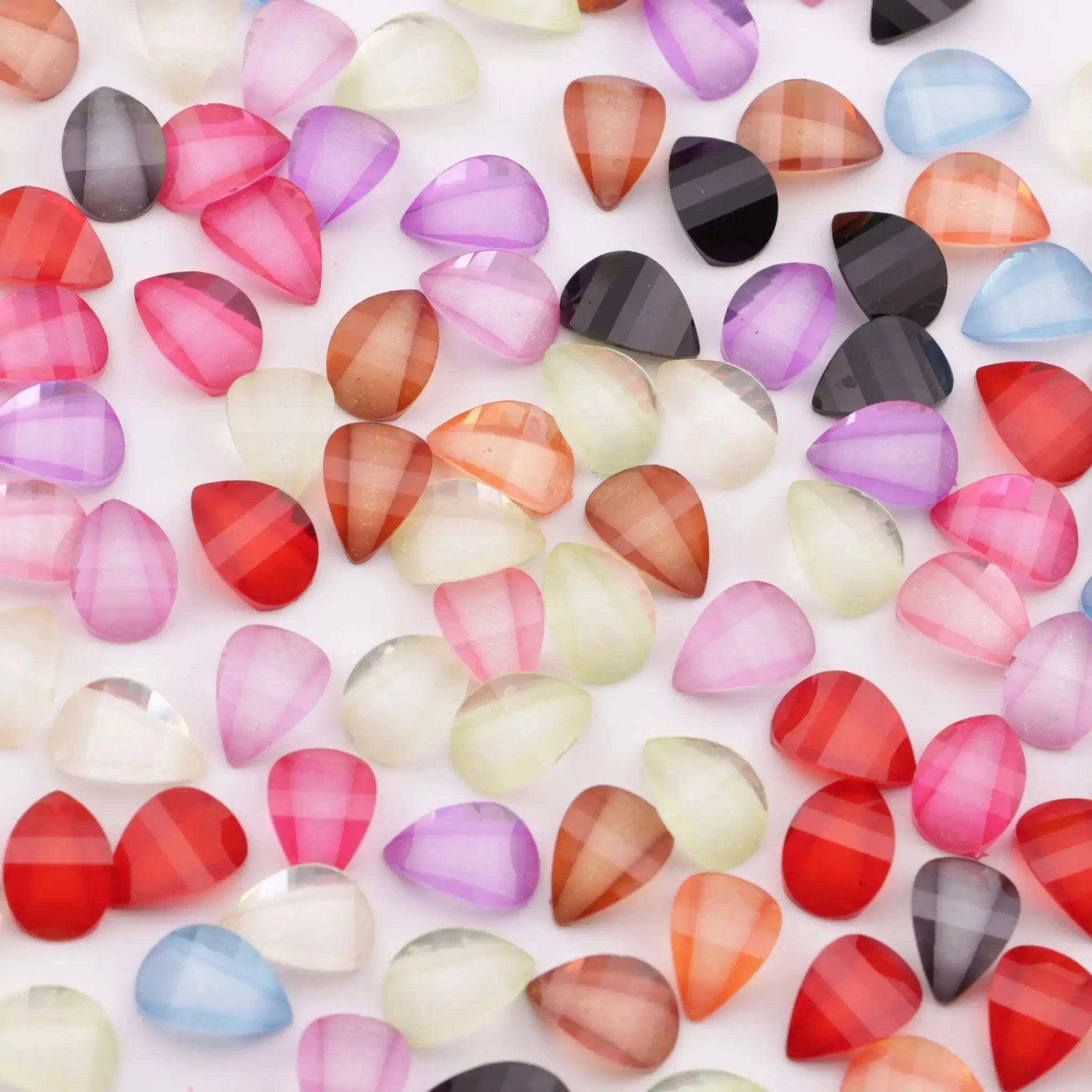 FS6133-7×10mm Waterdrop Petals Resin Charms -Zoe DIY Wholesale