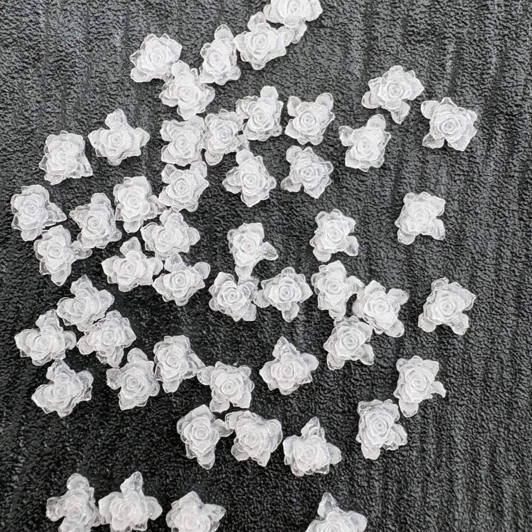 FS6143- 10mm Luminous Soft Flower Charms -Zoe DIY Wholesale