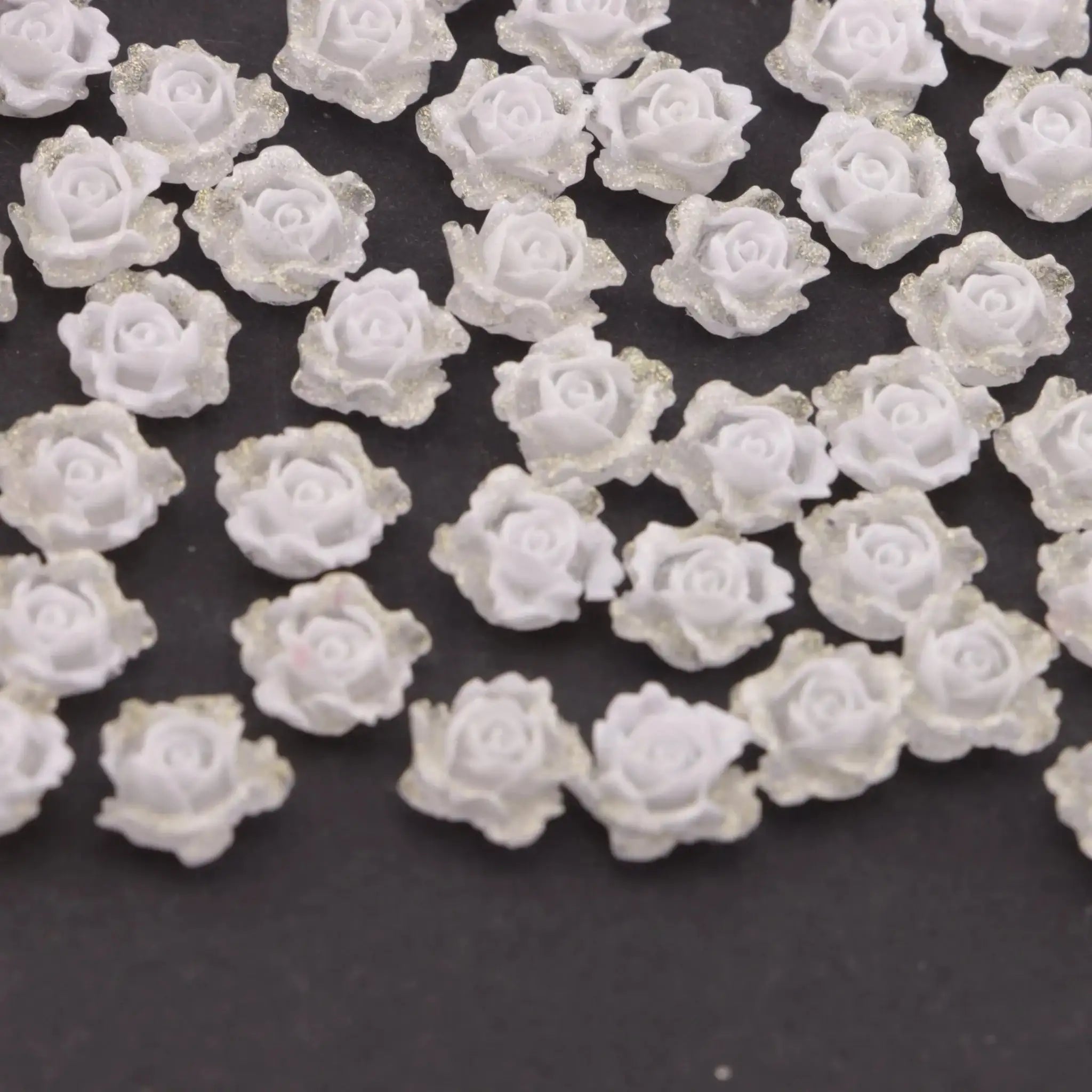 FS6144-8MM Luminous Soft Flower Charms -Zoe DIY Wholesale
