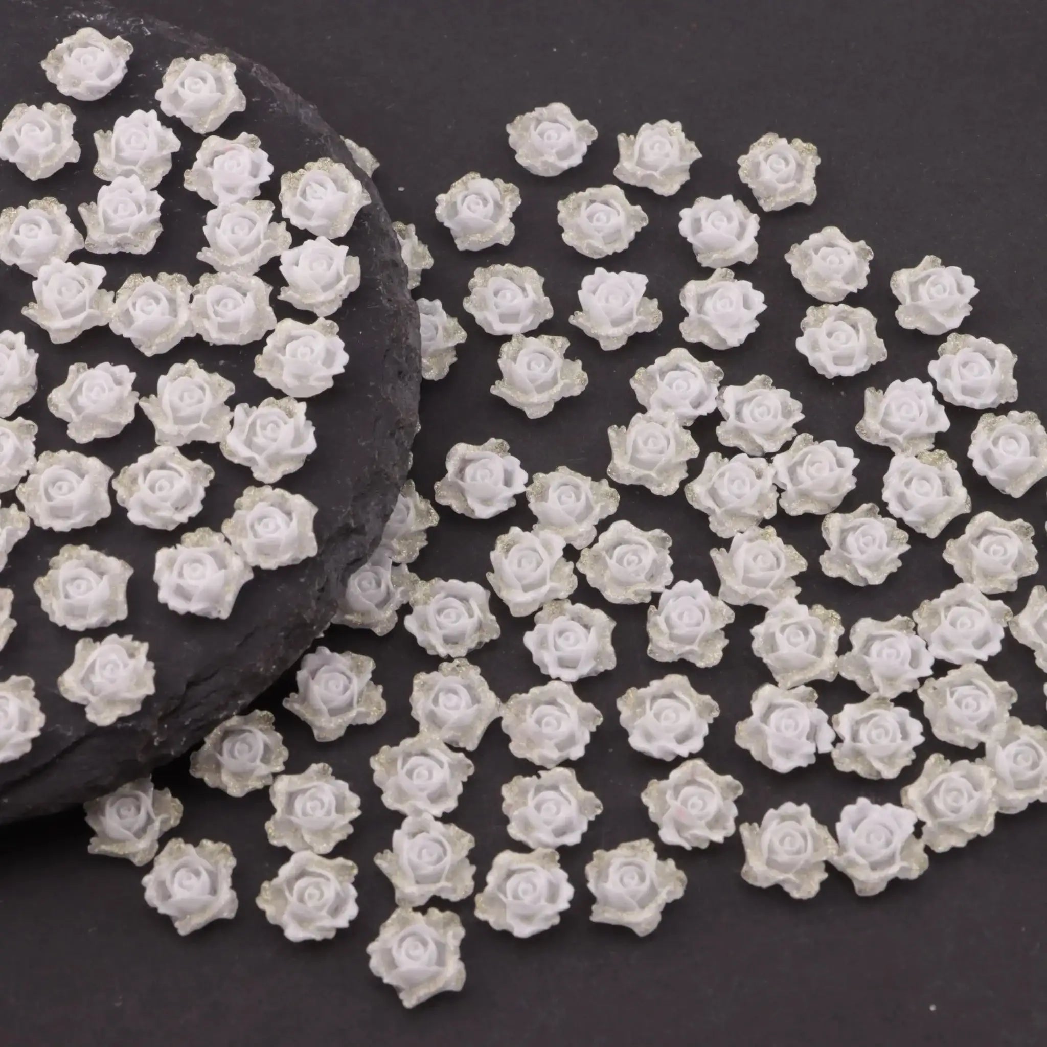 FS6144-8MM Luminous Soft Flower Charms -Zoe DIY Wholesale