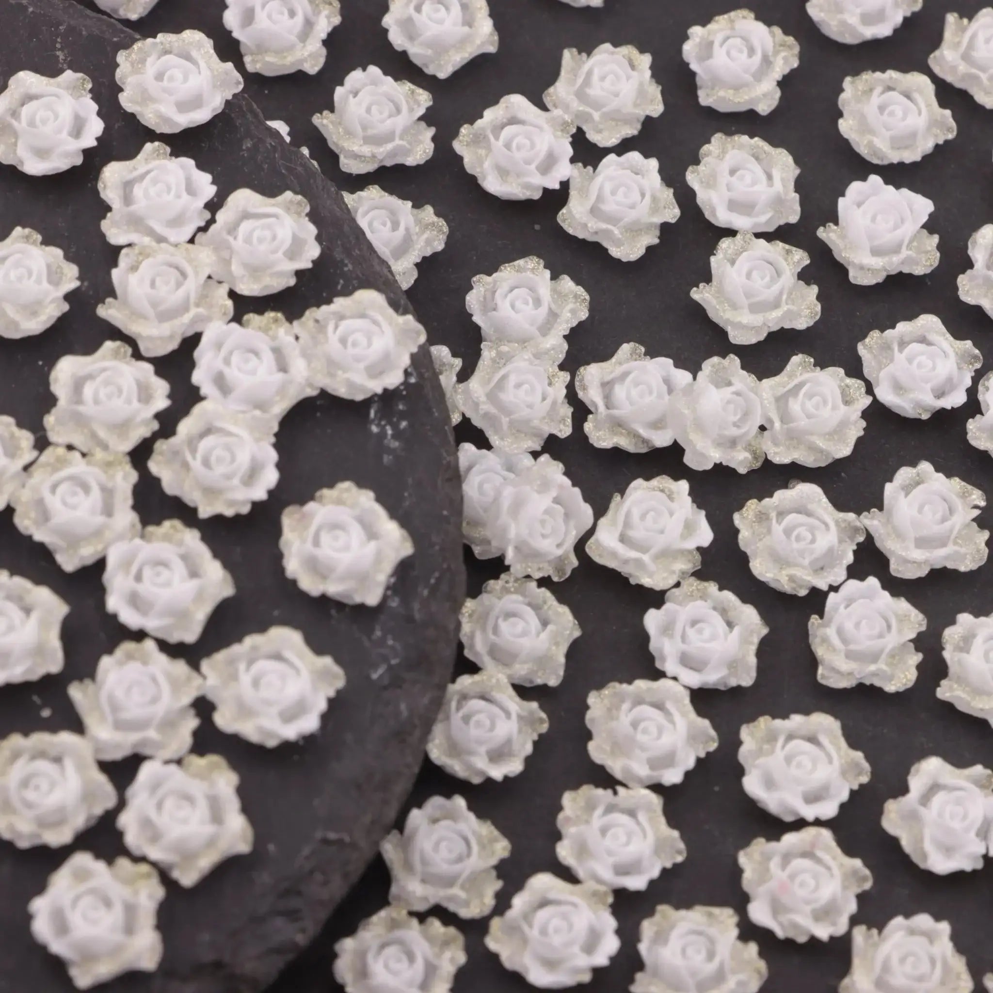 FS6144-8MM Luminous Soft Flower Charms -Zoe DIY Wholesale