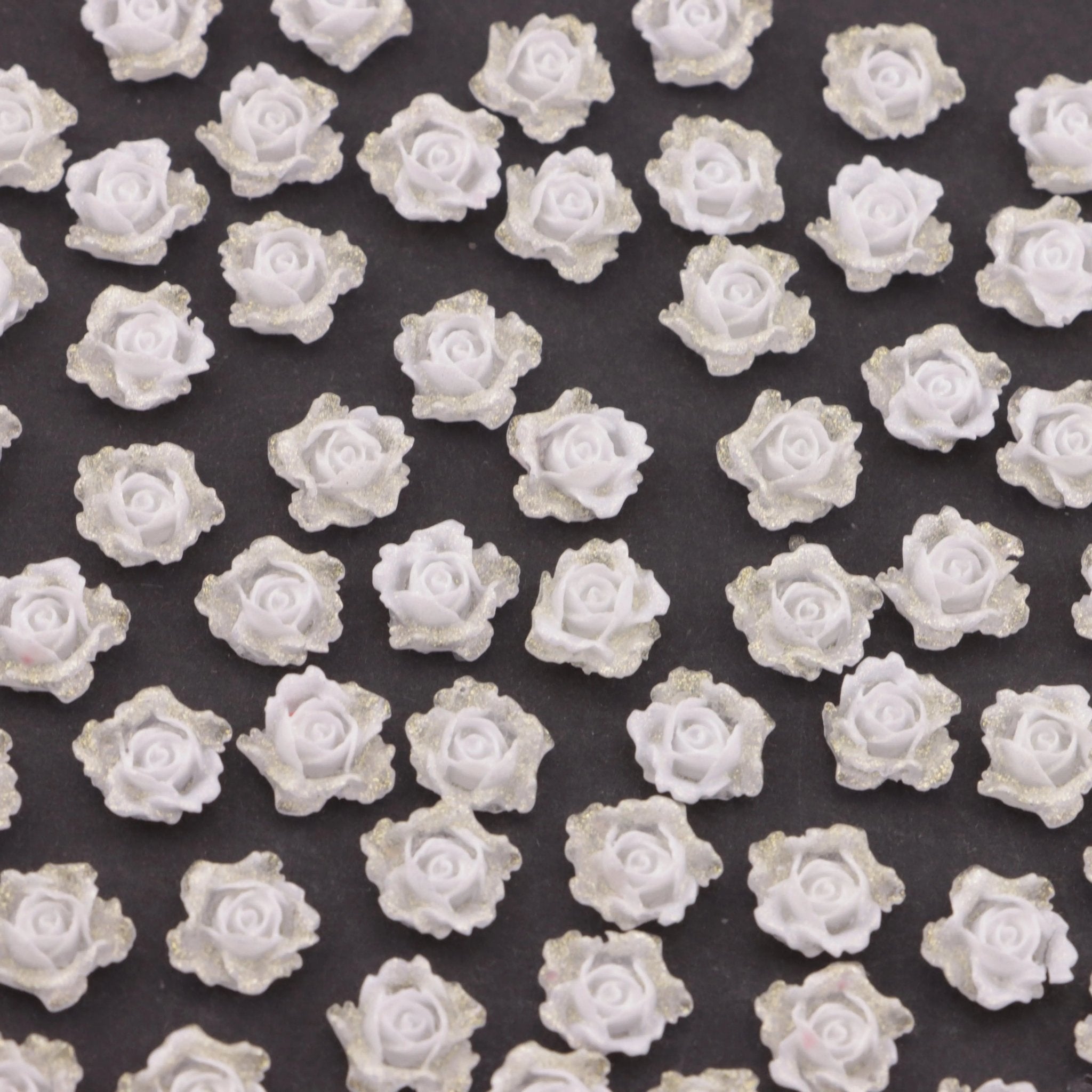 FS6144-8MM Luminous Soft Flower Charms -Zoe DIY Wholesale