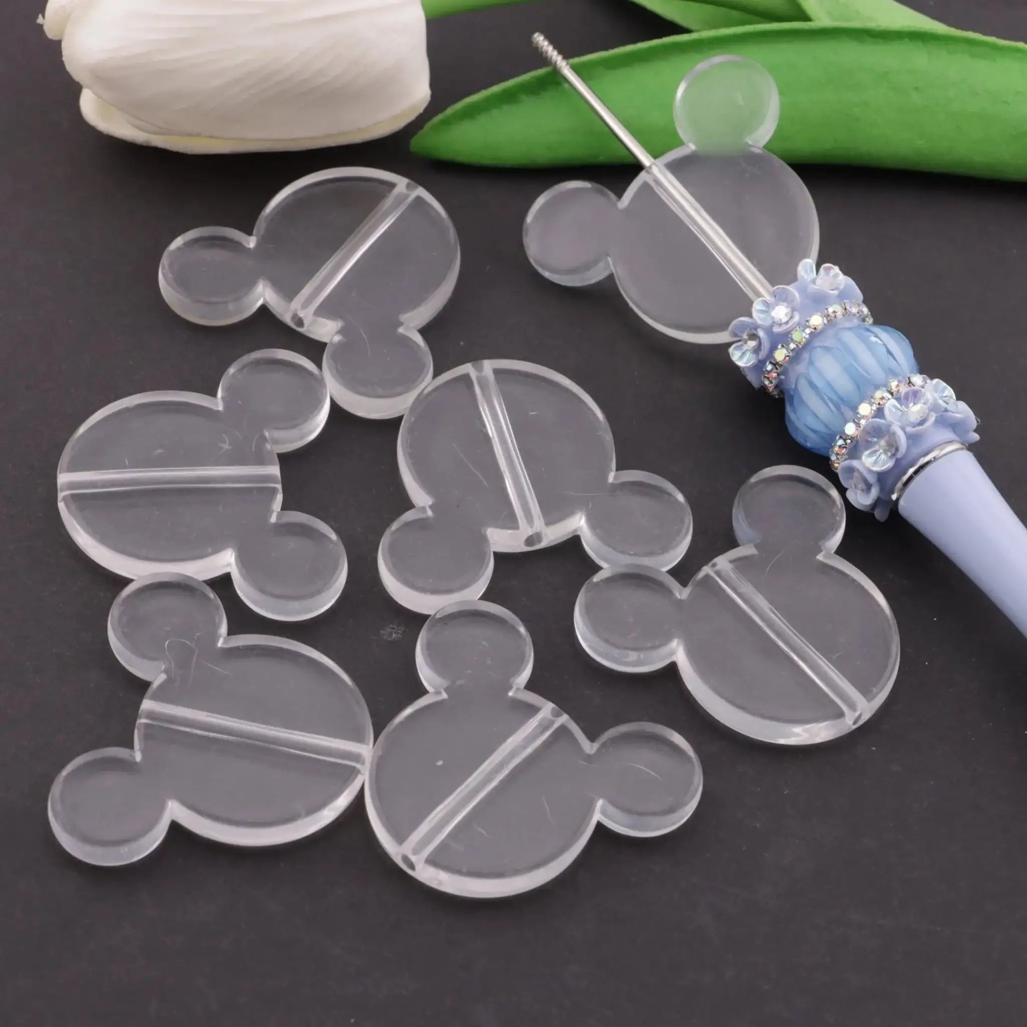 FS6155-33*39Mm Mickey Head Plate Based Beads -Zoe DIY Wholesale