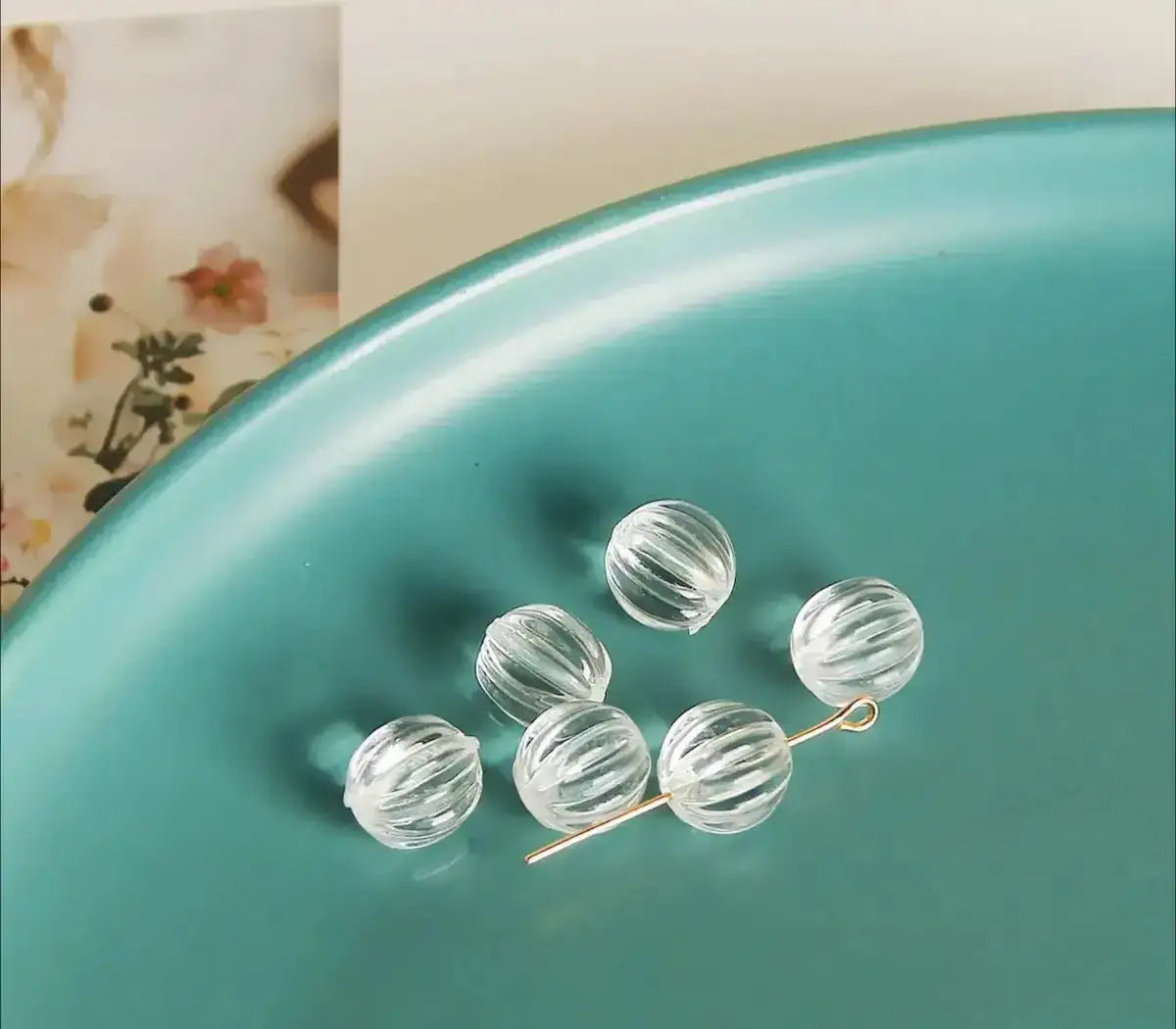 FS6164-14MM Pumpkin Base Beads -Zoe DIY Wholesale
