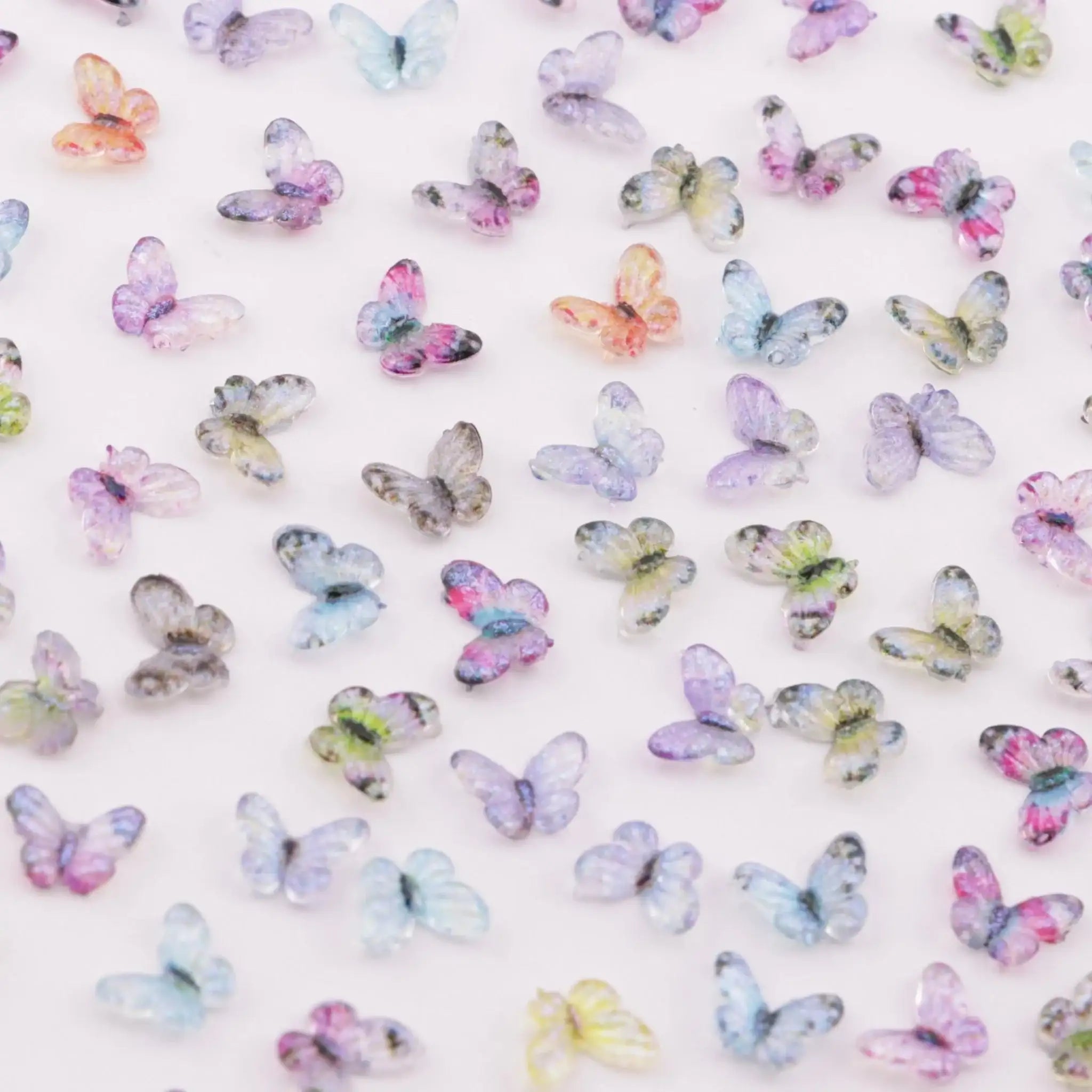 FS6172-6×8mm Colorful Butterfly Charms Colorful Small Butterfly Patches -Zoe DIY Wholesale