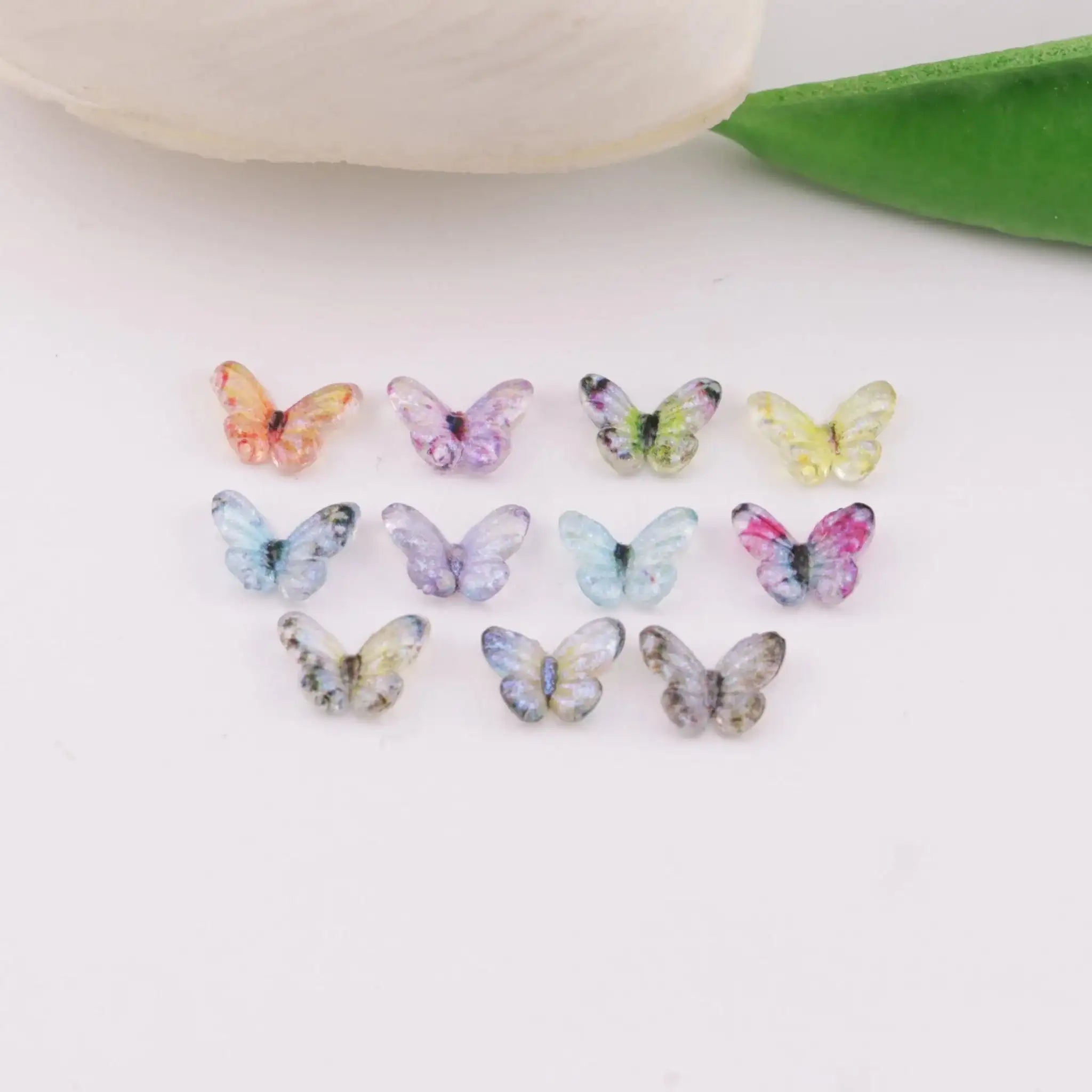 FS6172-6×8mm Colorful Butterfly Charms Colorful Small Butterfly Patches -Zoe DIY Wholesale
