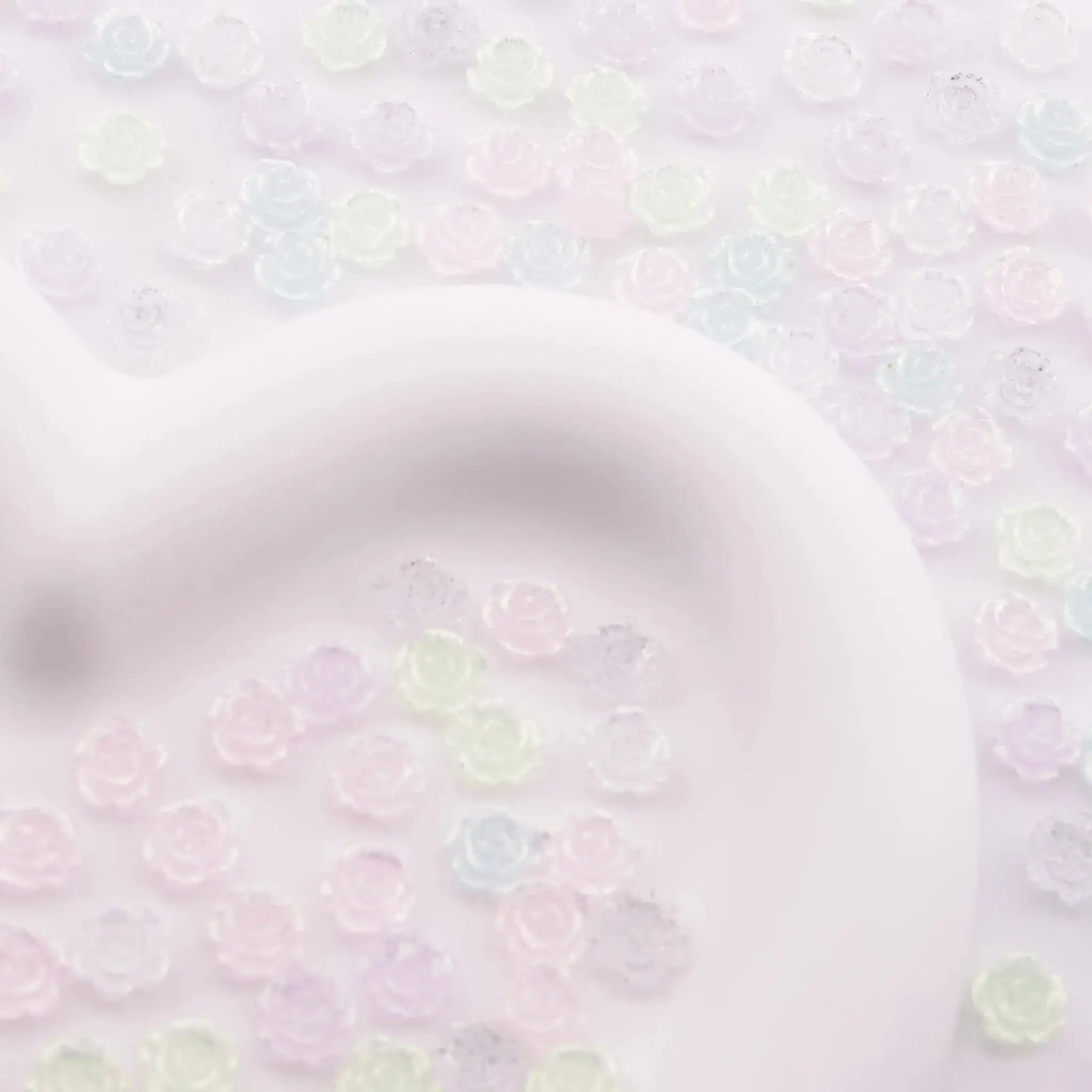 FS6173-8mm Rose Charms Glitter Translucent Rose Patches -Zoe DIY Wholesale