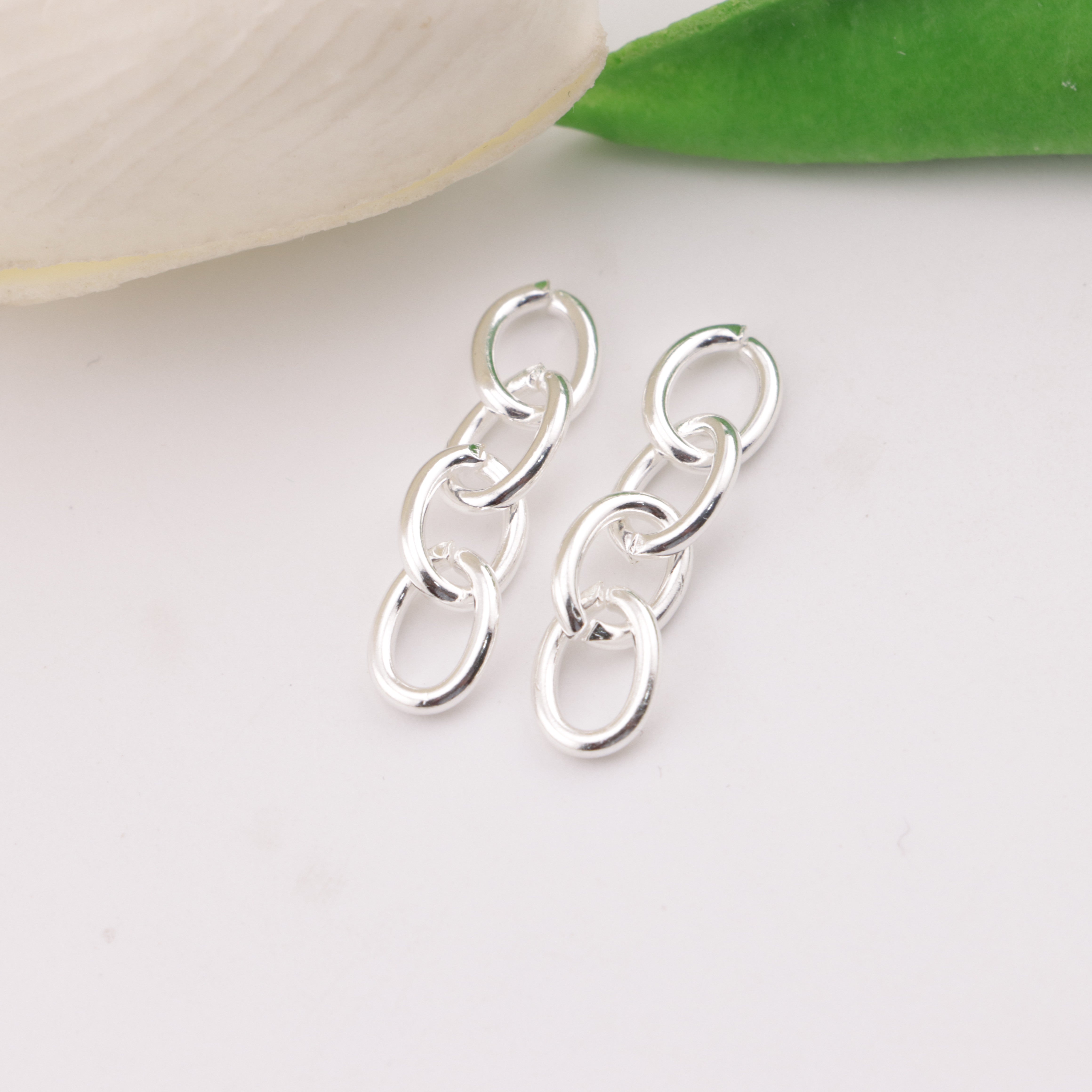 FS6177- 6.5×28mm 4 Section Chain Gold And Silver 4-Section Chain Zoe's DIY Shop