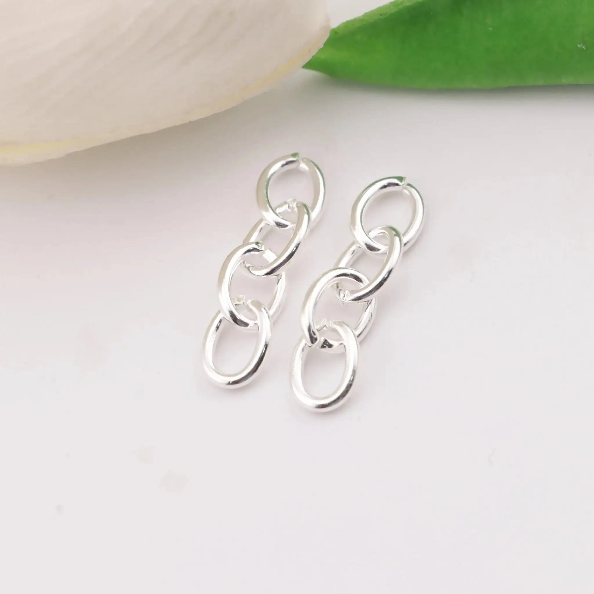 FS6177-6.5×28mm 4 Section Chain Gold And Silver 4-Section Chain -Zoe DIY Wholesale