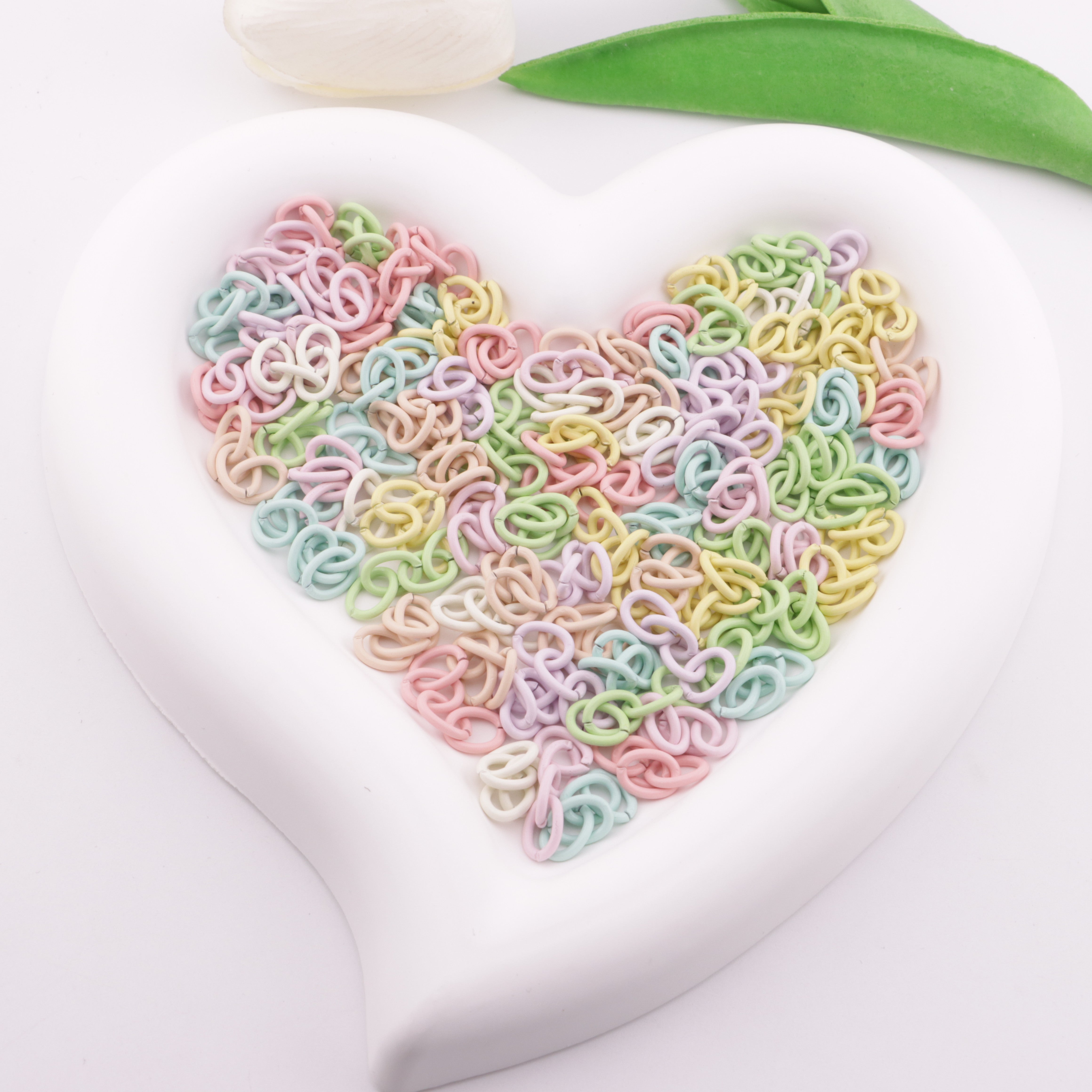 FS6178- 6.5×28mm 4 Section Chain Light-Colored Mixed-Color 4-Section Chain Zoe's DIY Shop